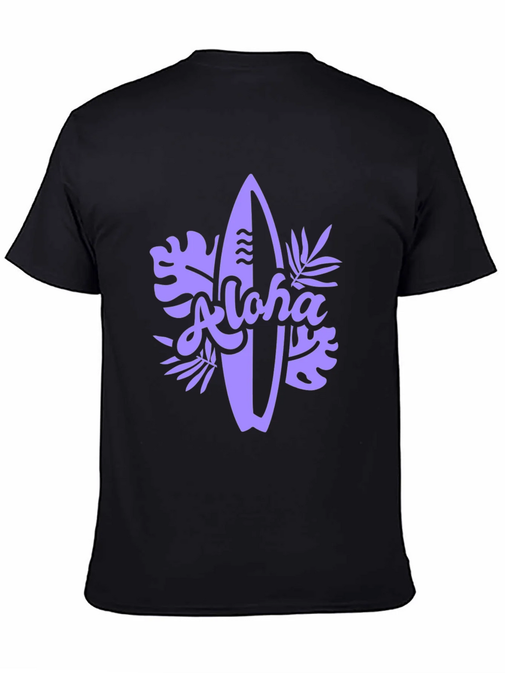 Aloha Surfboard Graphic Tee - Black Casual T-Shirt product image 4