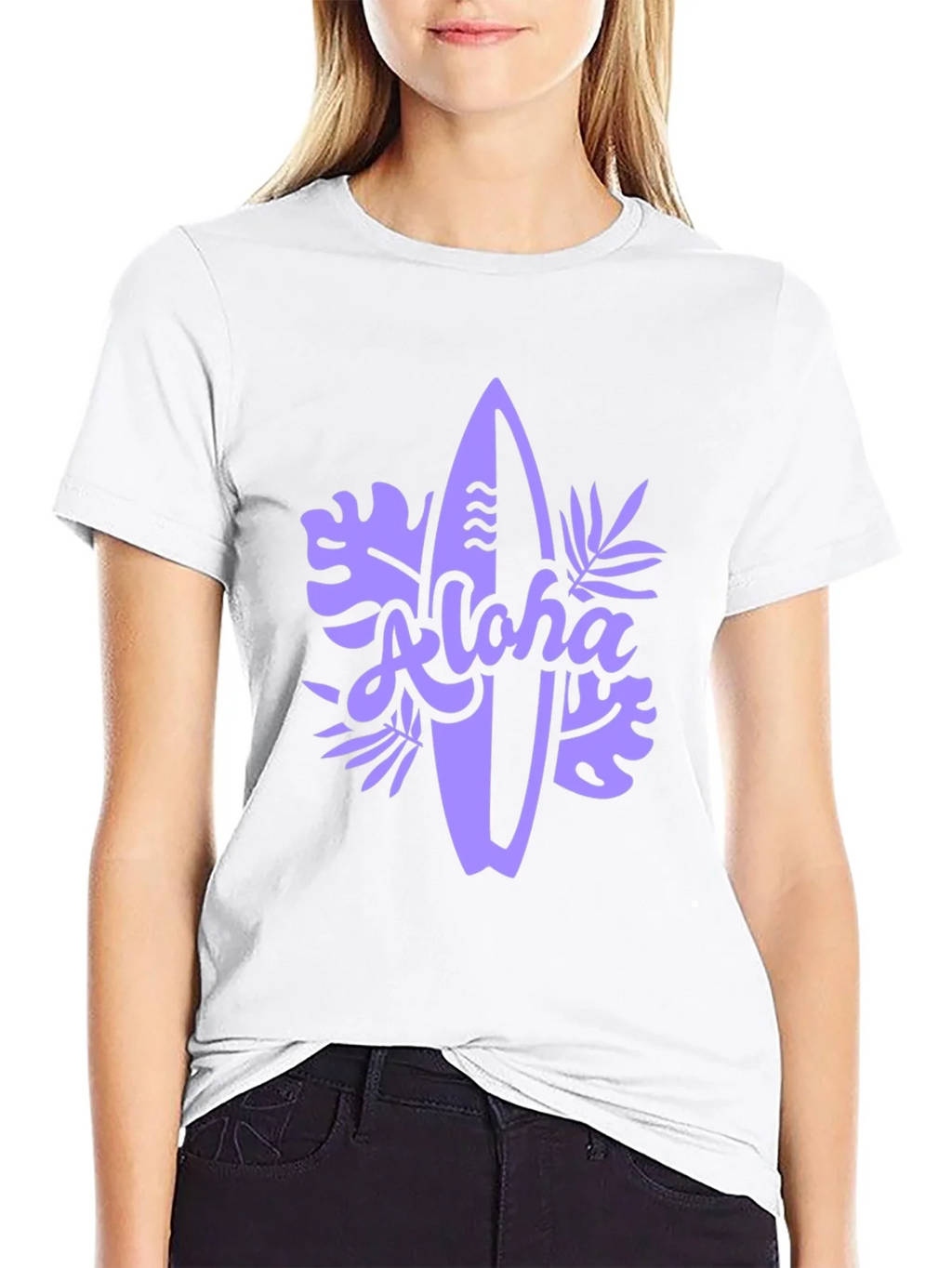 Aloha Surfboard Graphic Tee - Black Casual T-Shirt product image 8