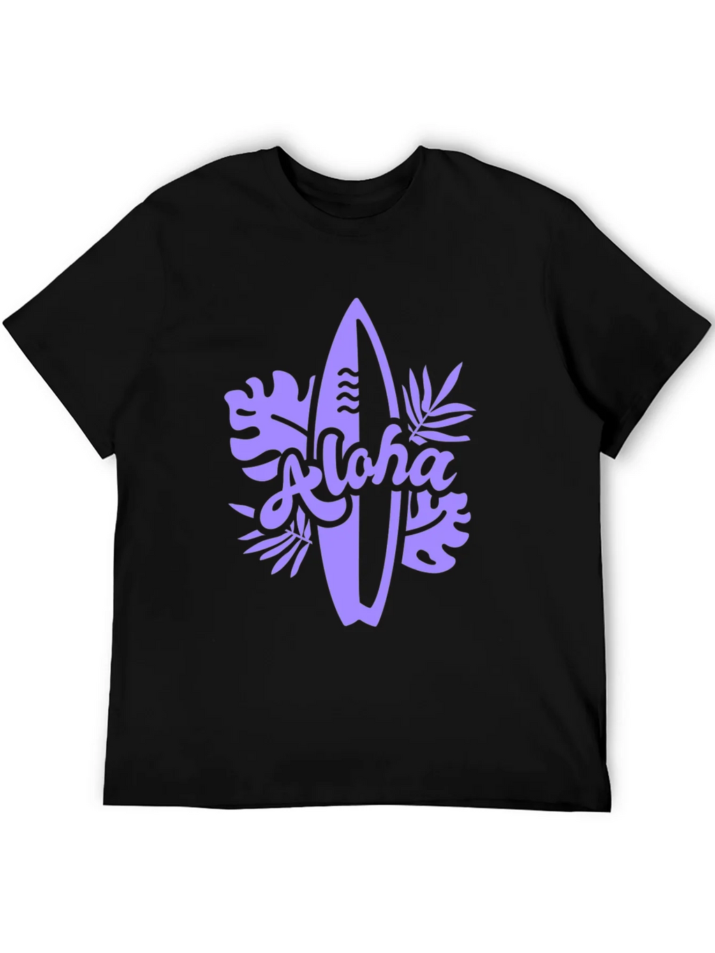 Aloha Surfboard Graphic Tee - Black Casual T-Shirt product image 5