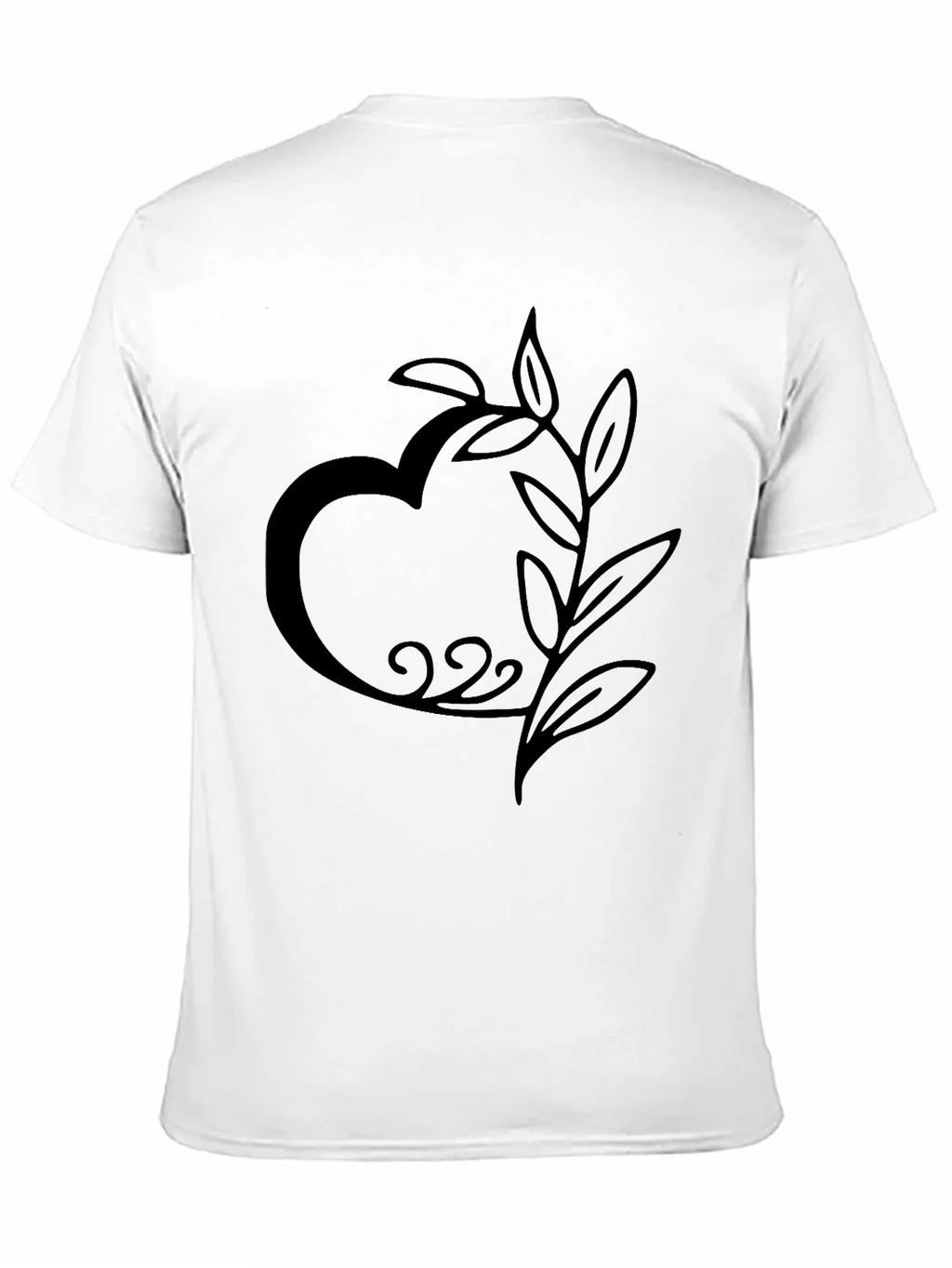 Heart and Leaf Black Graphic Tee product image 10