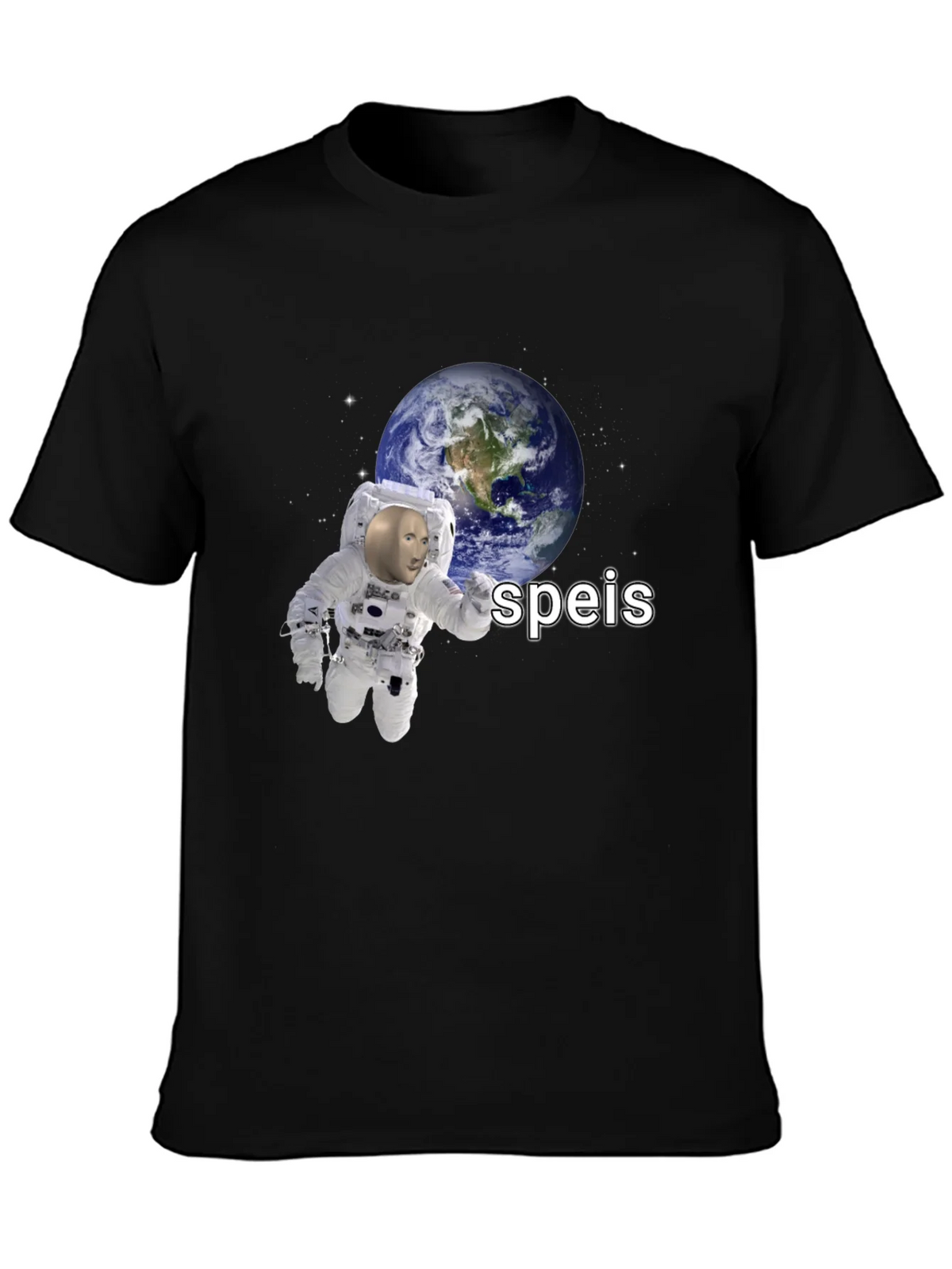 Speis Stonks Meme Astronaut T-Shirt product image 1