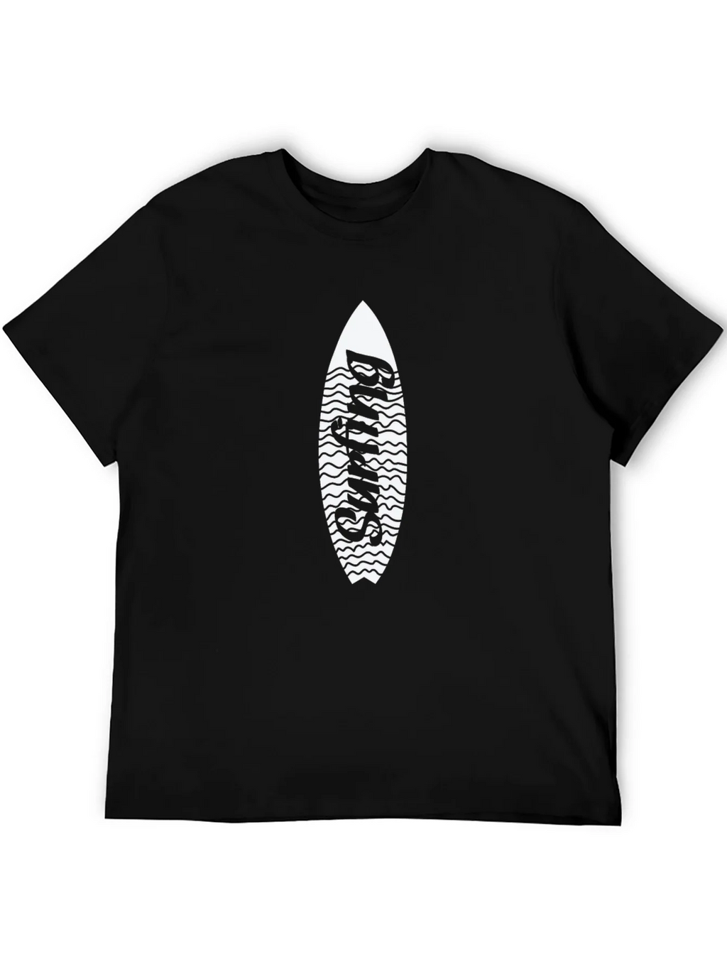 Surfing Surfboard Graphic Tee - Black product image 4