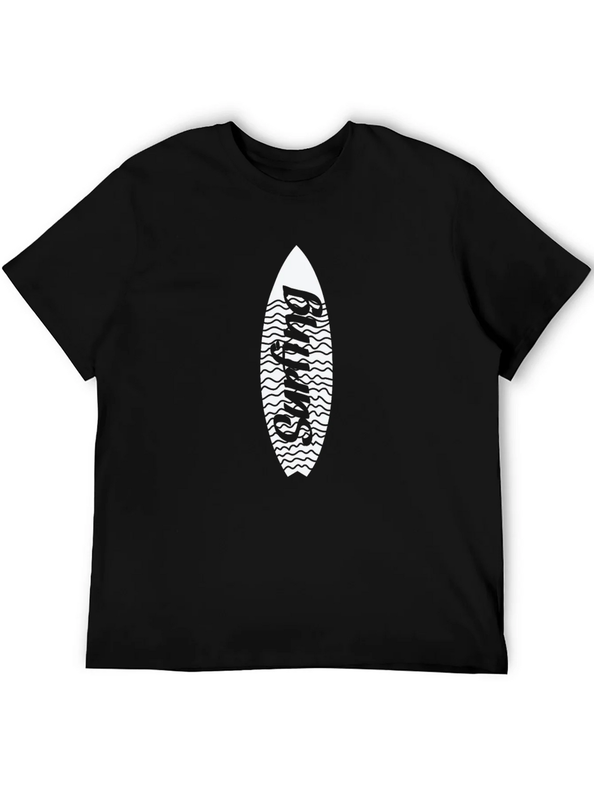 Surfing Surfboard Graphic Tee - Black product image 4