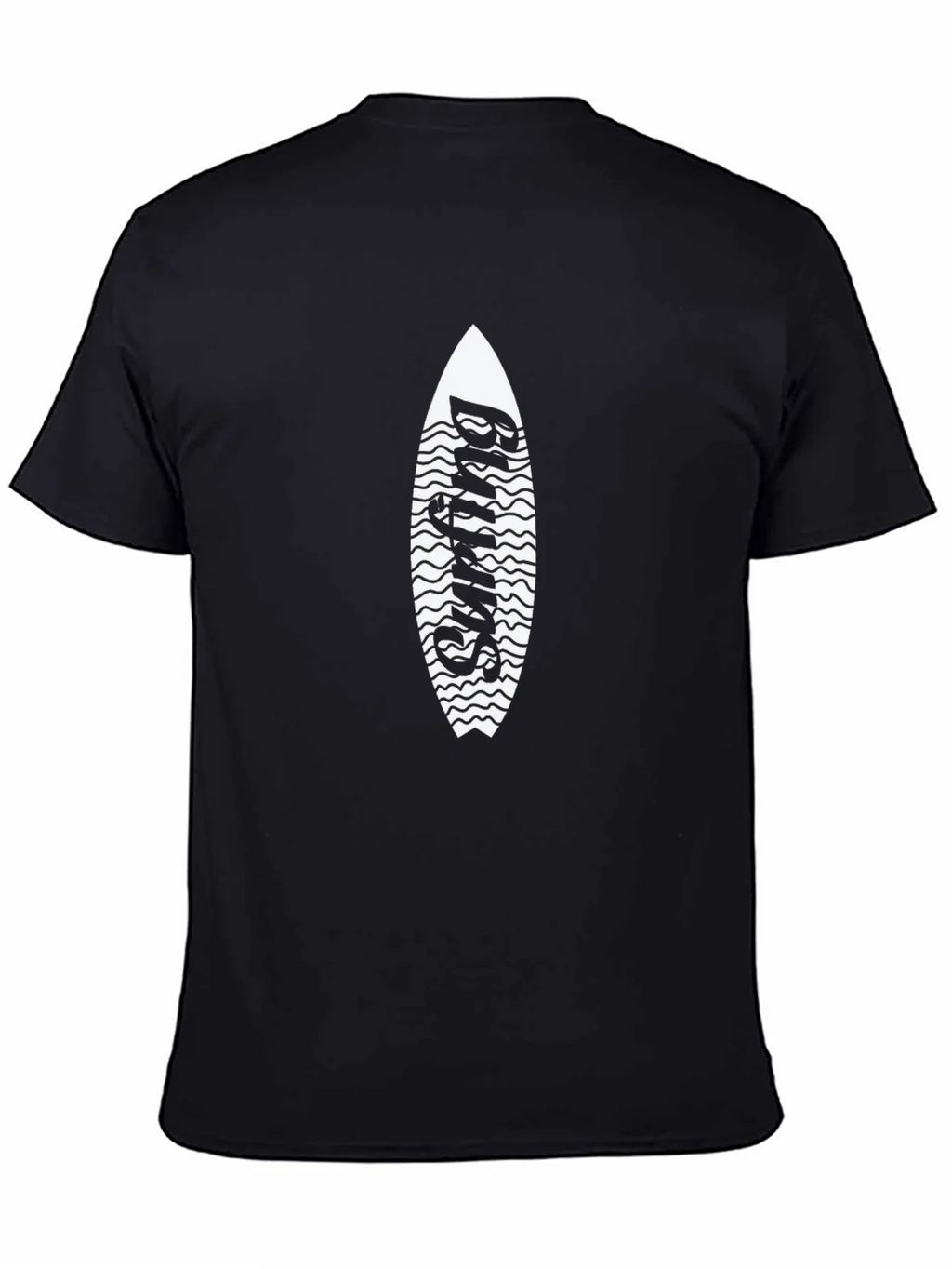 Surfing Surfboard Graphic Tee - Black product image 3
