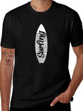 Surfing Surfboard Graphic Tee - Black product image 1