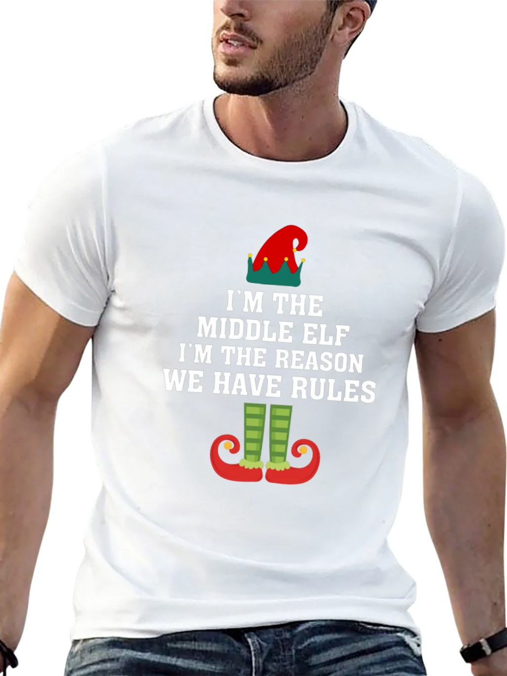 Middle Elf Rules T-Shirt - Funny Holiday Apparel product image 10