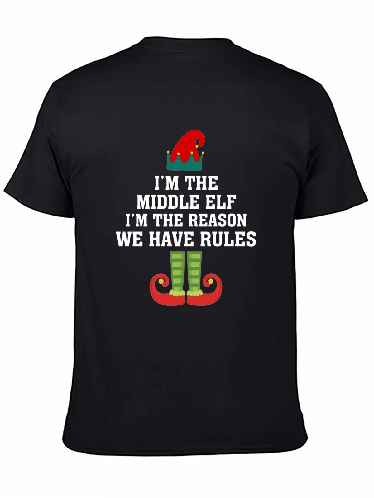 Middle Elf Rules T-Shirt - Funny Holiday Apparel product image 4