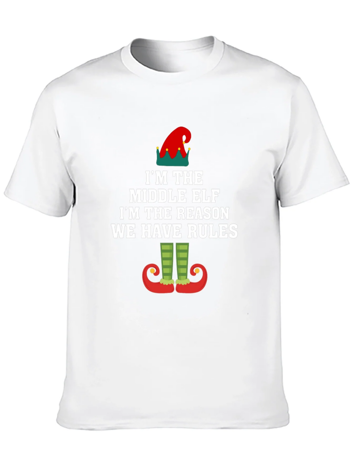 Middle Elf Rules T-Shirt - Funny Holiday Apparel product image 7