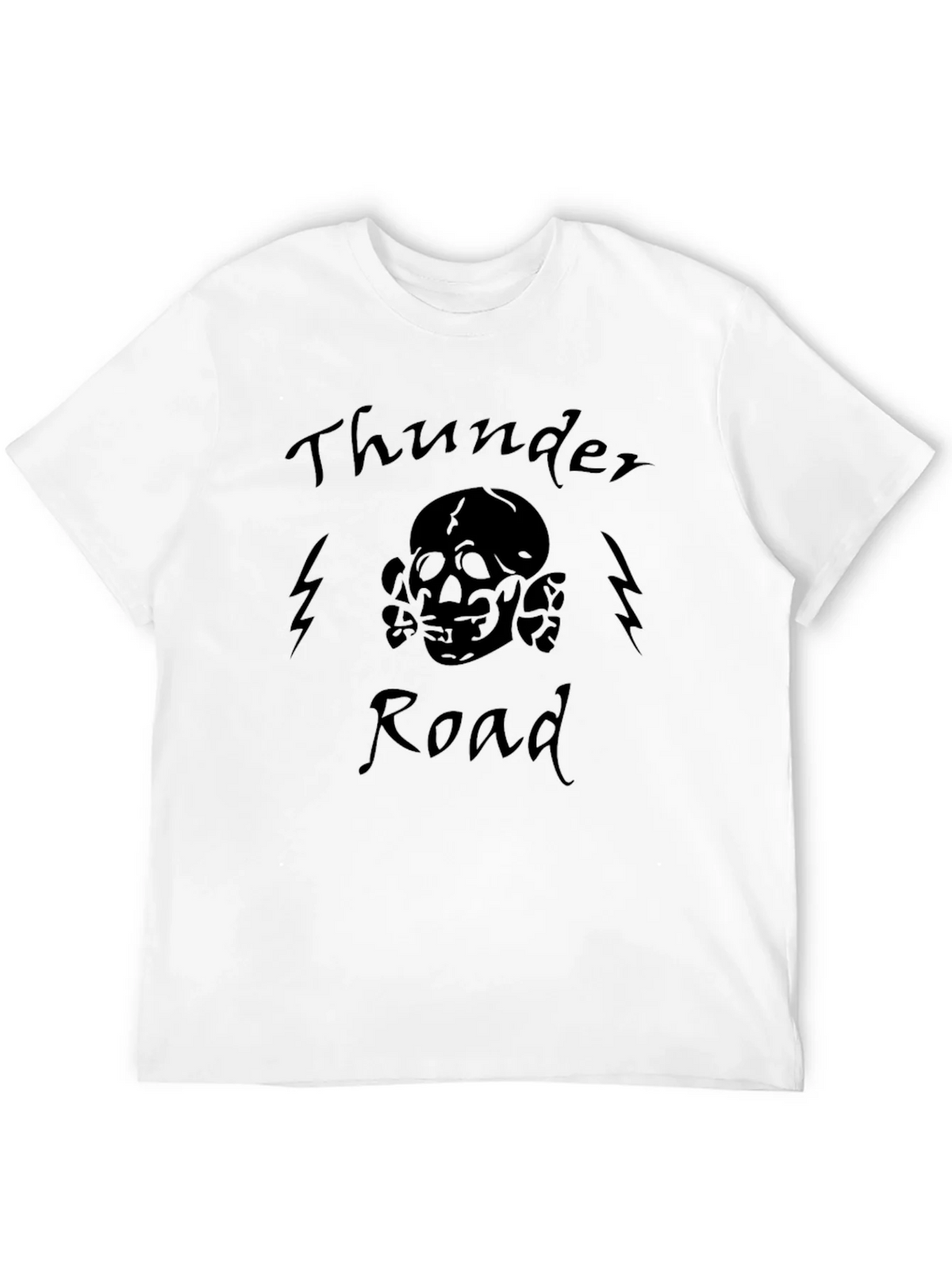 Thunder Road Skull Graphic Tee - Black product image 3