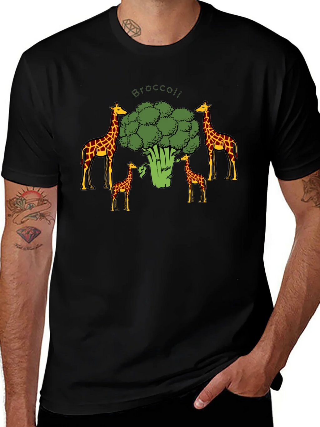 Broccoli Giraffe Graphic Tee product image 1