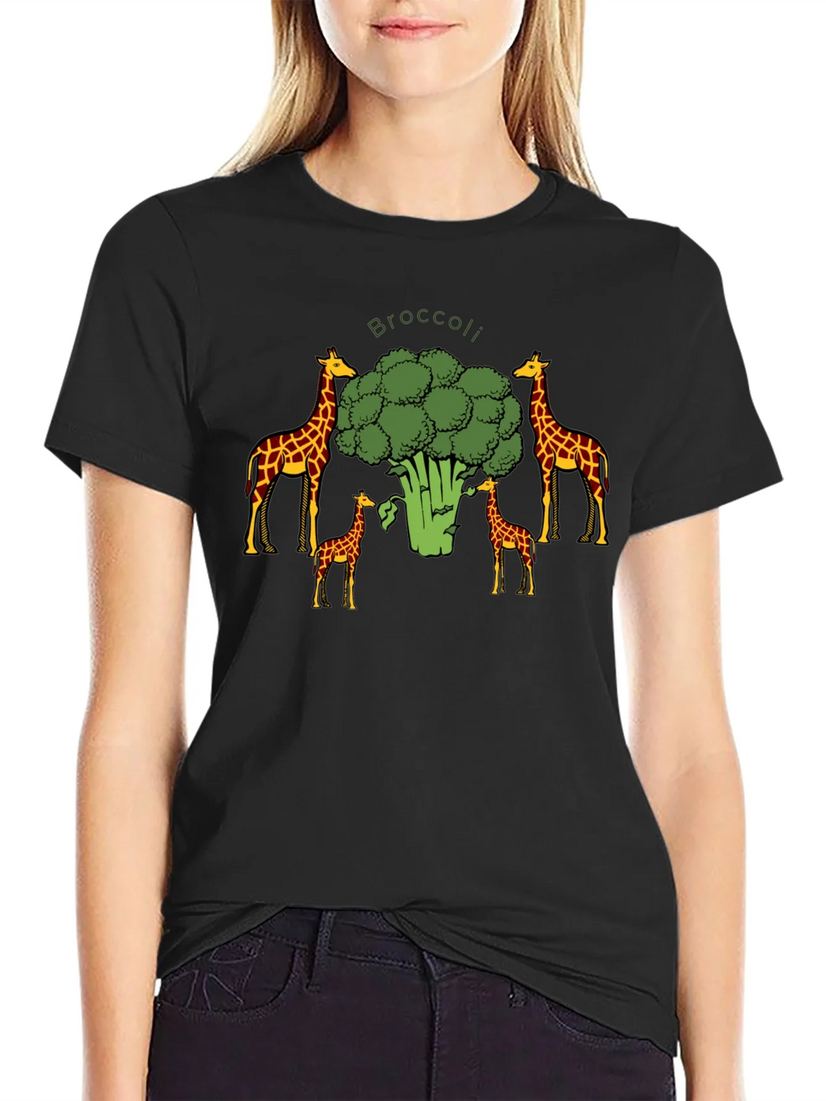 Broccoli Giraffe Graphic Tee product image 2
