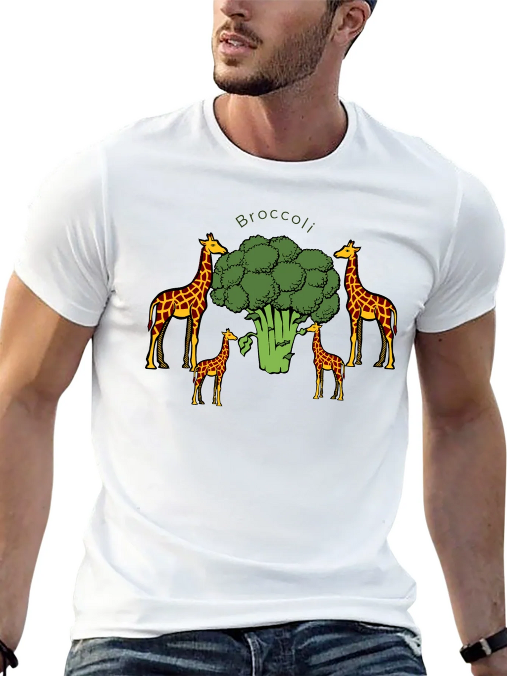 Broccoli Giraffe Graphic Tee product image 11
