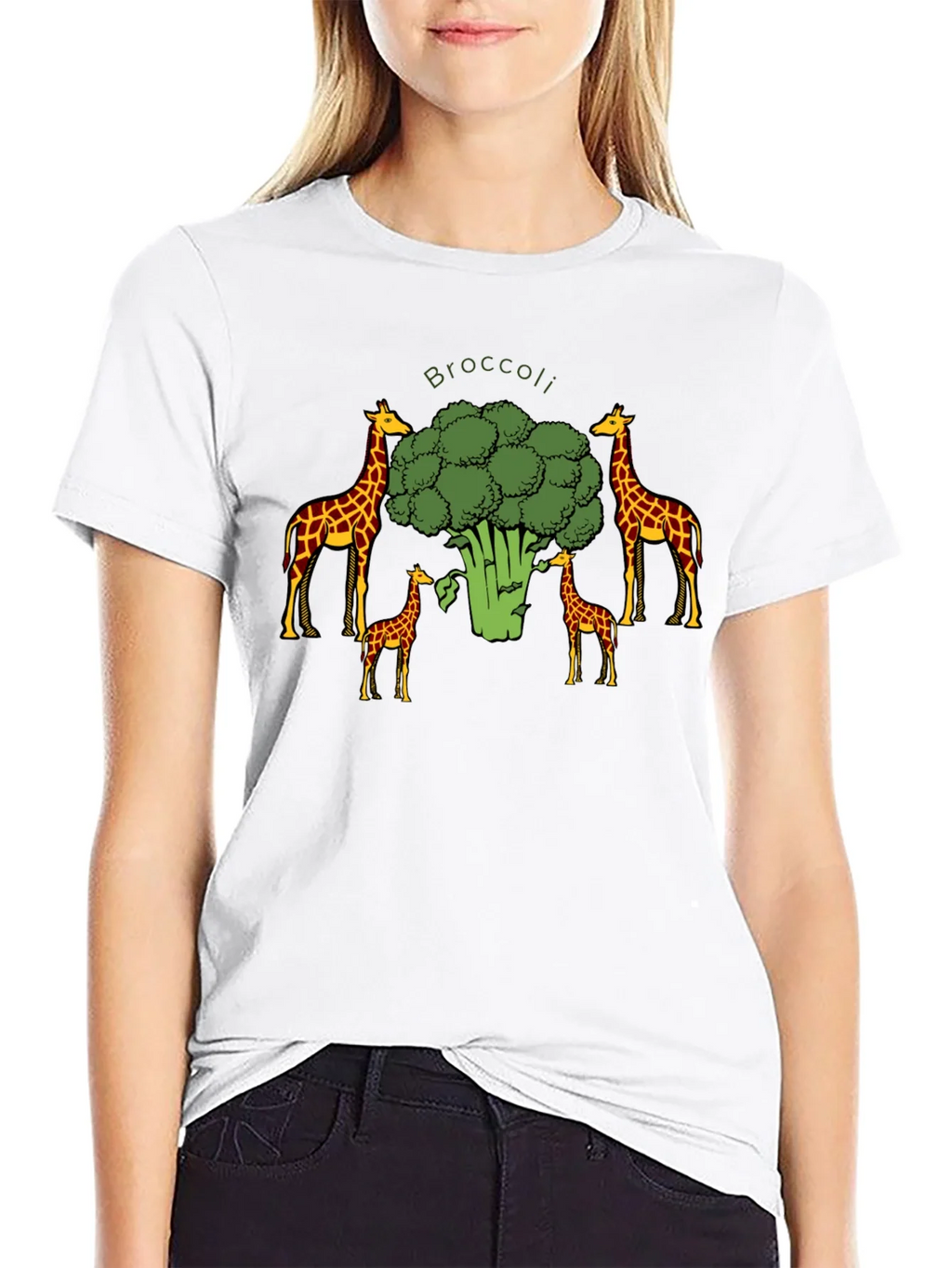 Broccoli Giraffe Graphic Tee product image 7