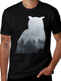 Owl Forest Silhouette Graphic Tee - Unisex product image 1