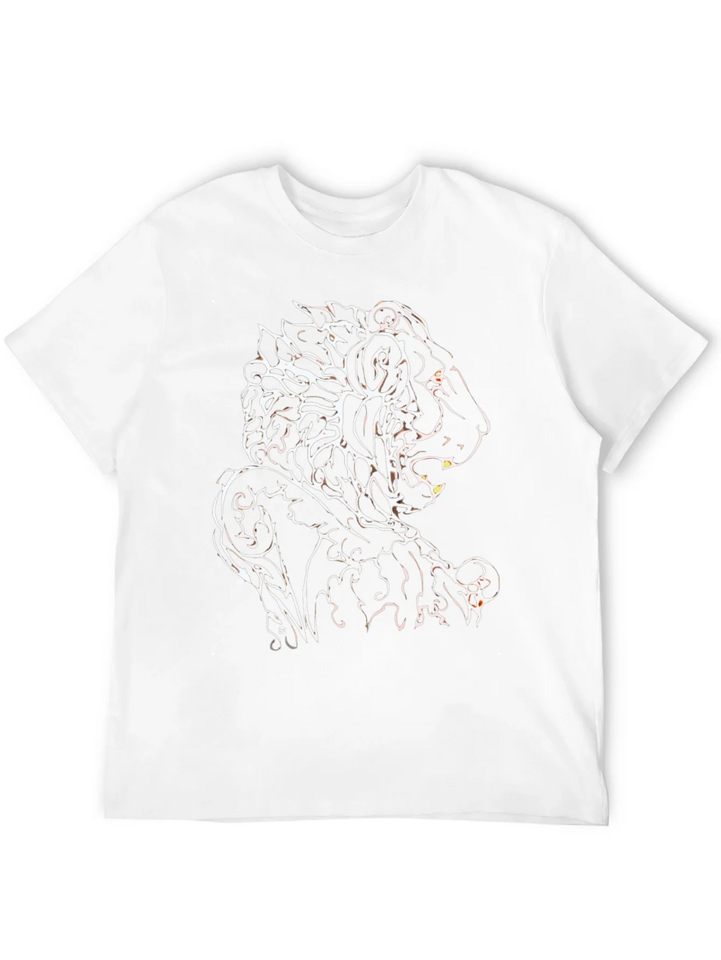 Tribal Lion Graphic Black T-Shirt product image 11