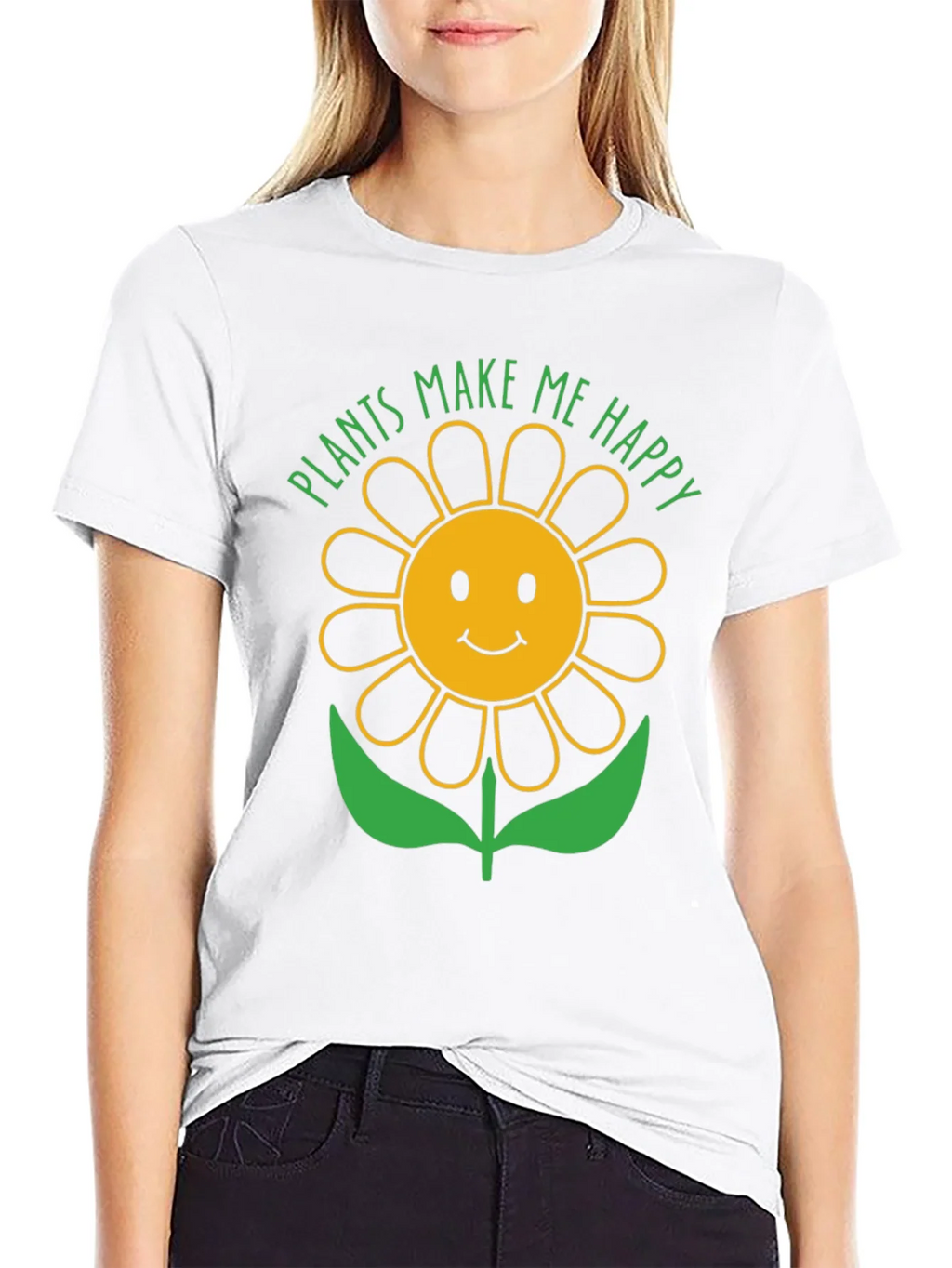 Plants Make Me Happy Sunflower Graphic T-Shirt product image 8