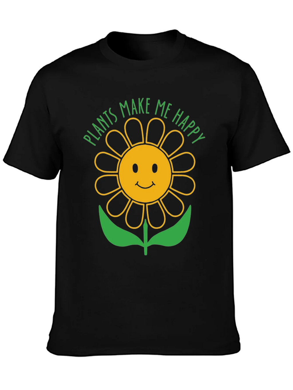 Plants Make Me Happy Sunflower Graphic T-Shirt product image 3
