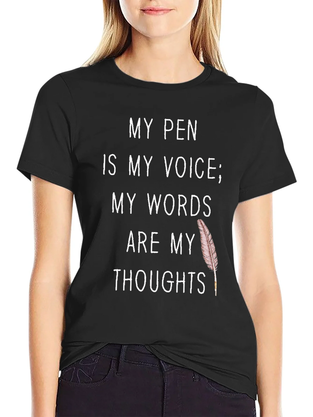 My Pen Is My Voice T-Shirt - Writers Tee product image 2