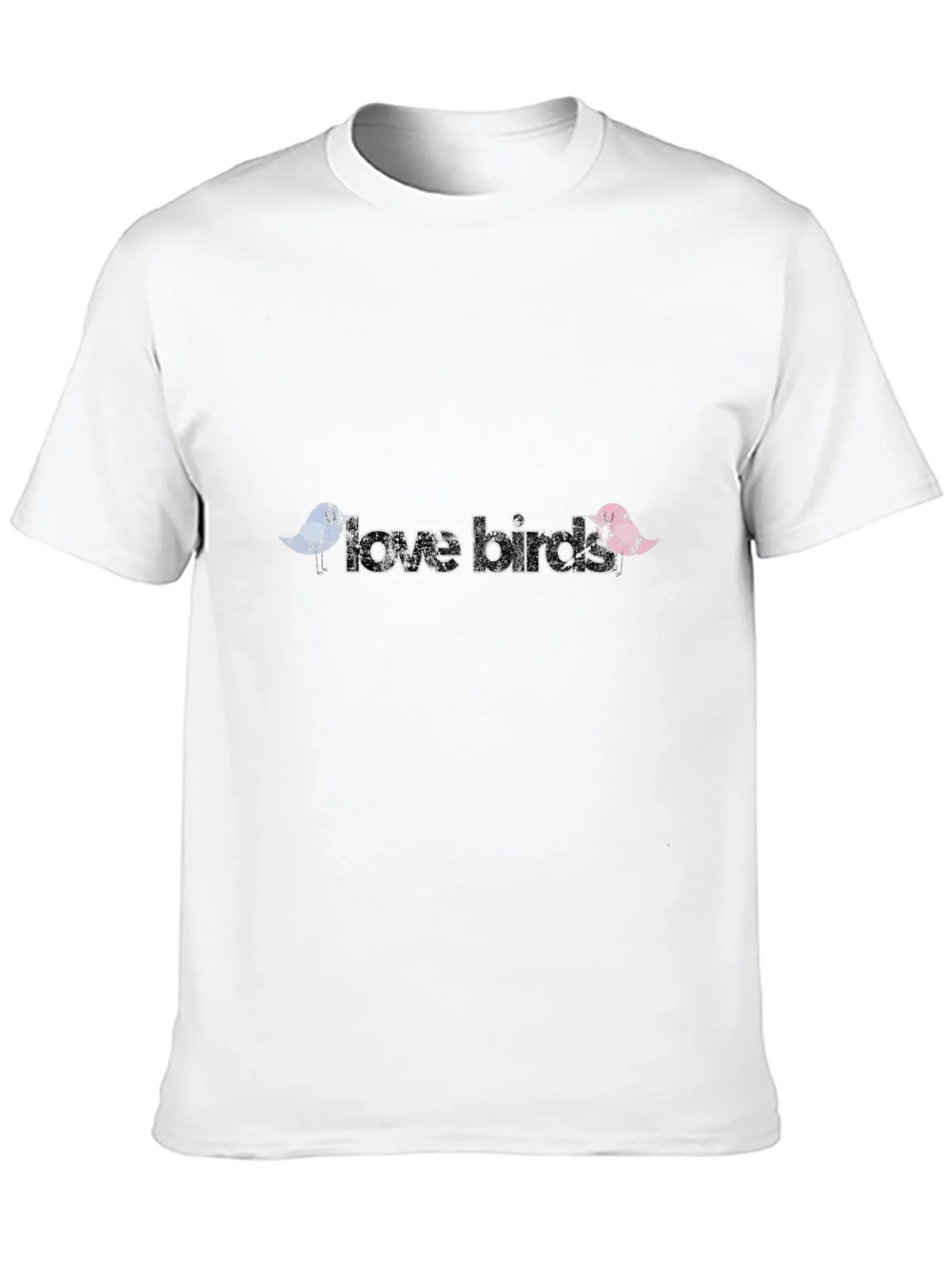 Love Birds Graphic Tee - Black Cotton T-Shirt product image 8