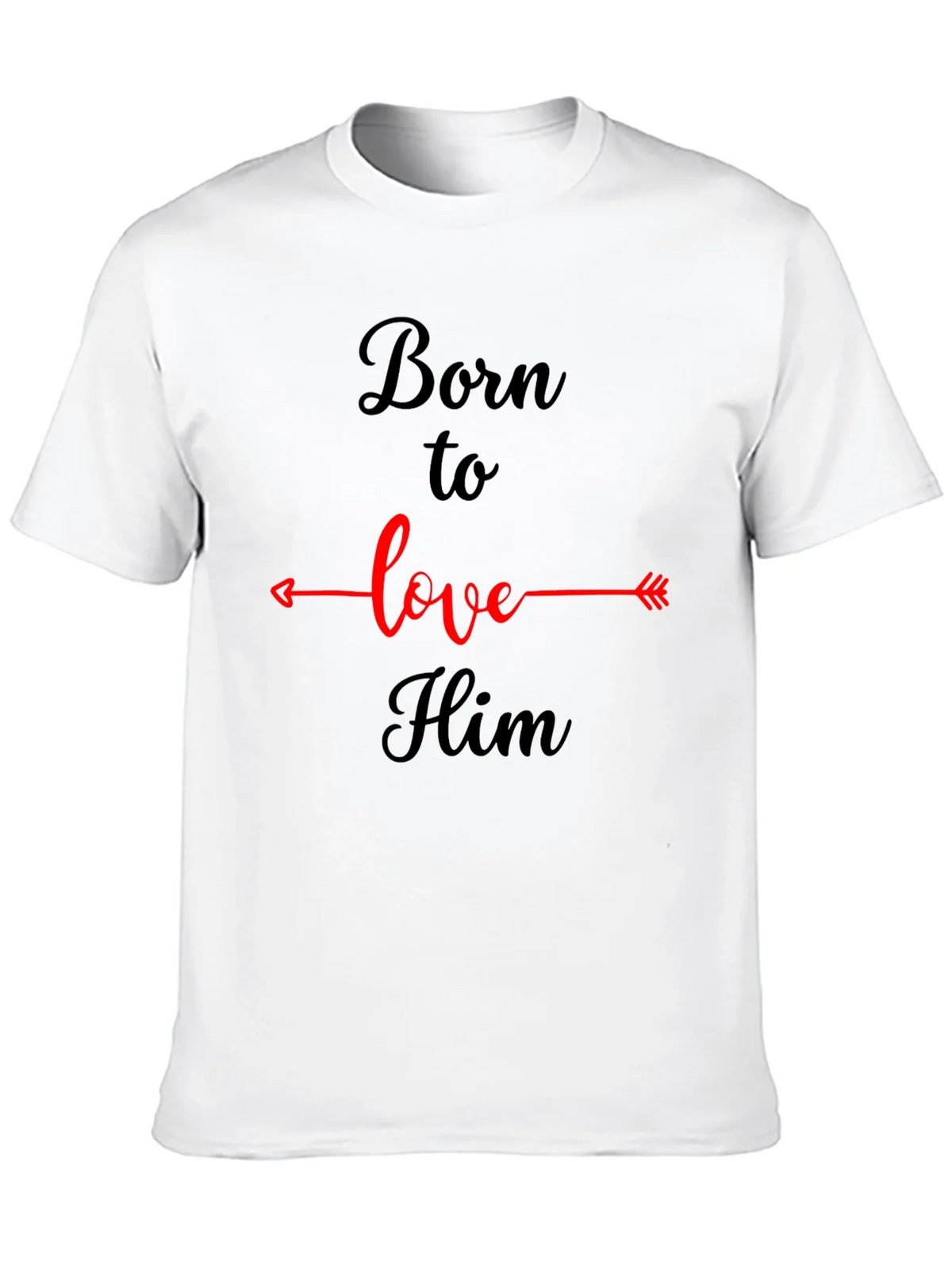 Born to Love Him Graphic Tee - Black Casual T-Shirt product image 6