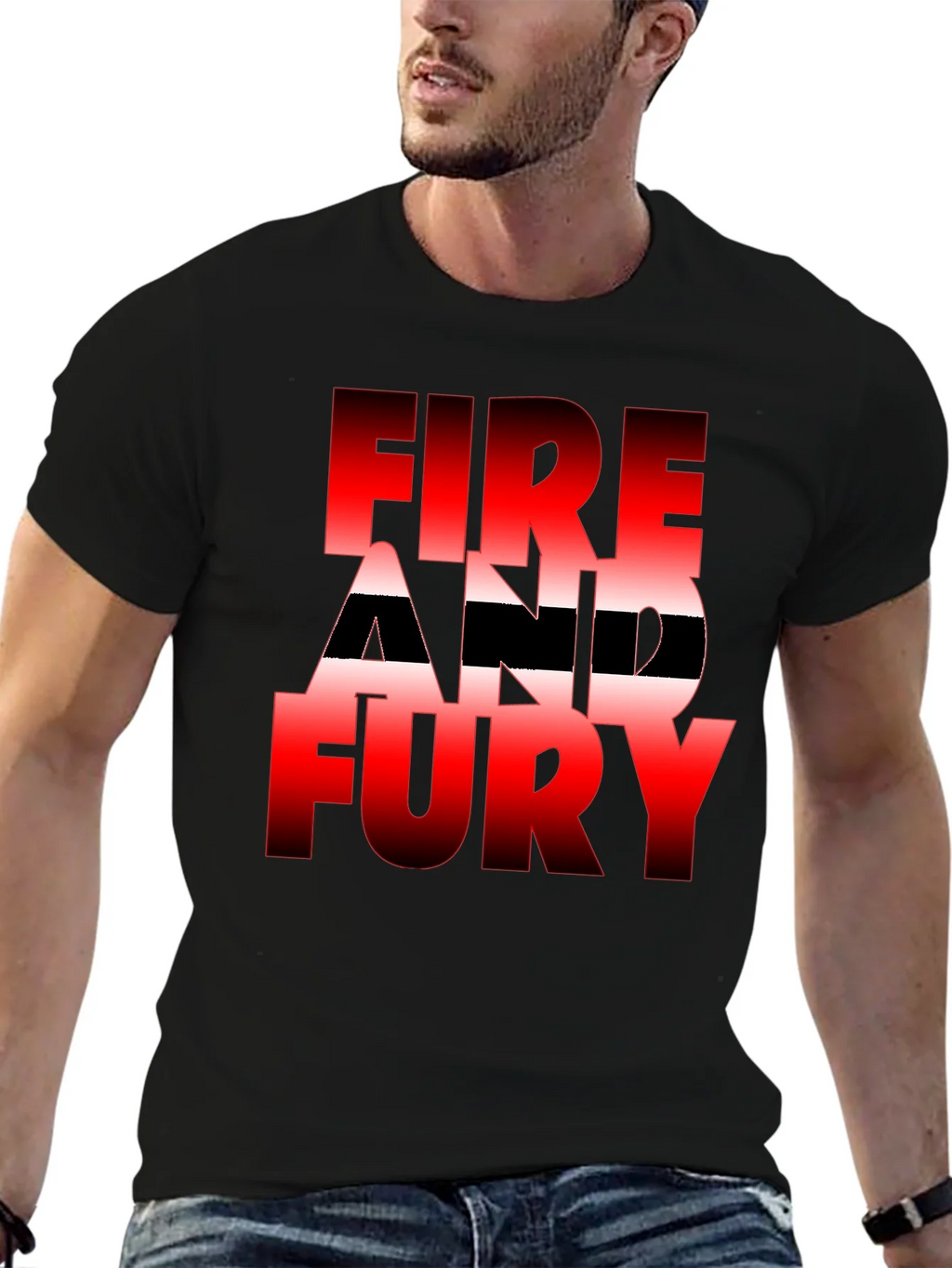 Fire and Fury Graphic Tee - Bold Statement Shirt product image 2