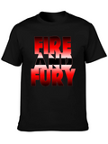 Fire and Fury Graphic Tee - Bold Statement Shirt product image 1