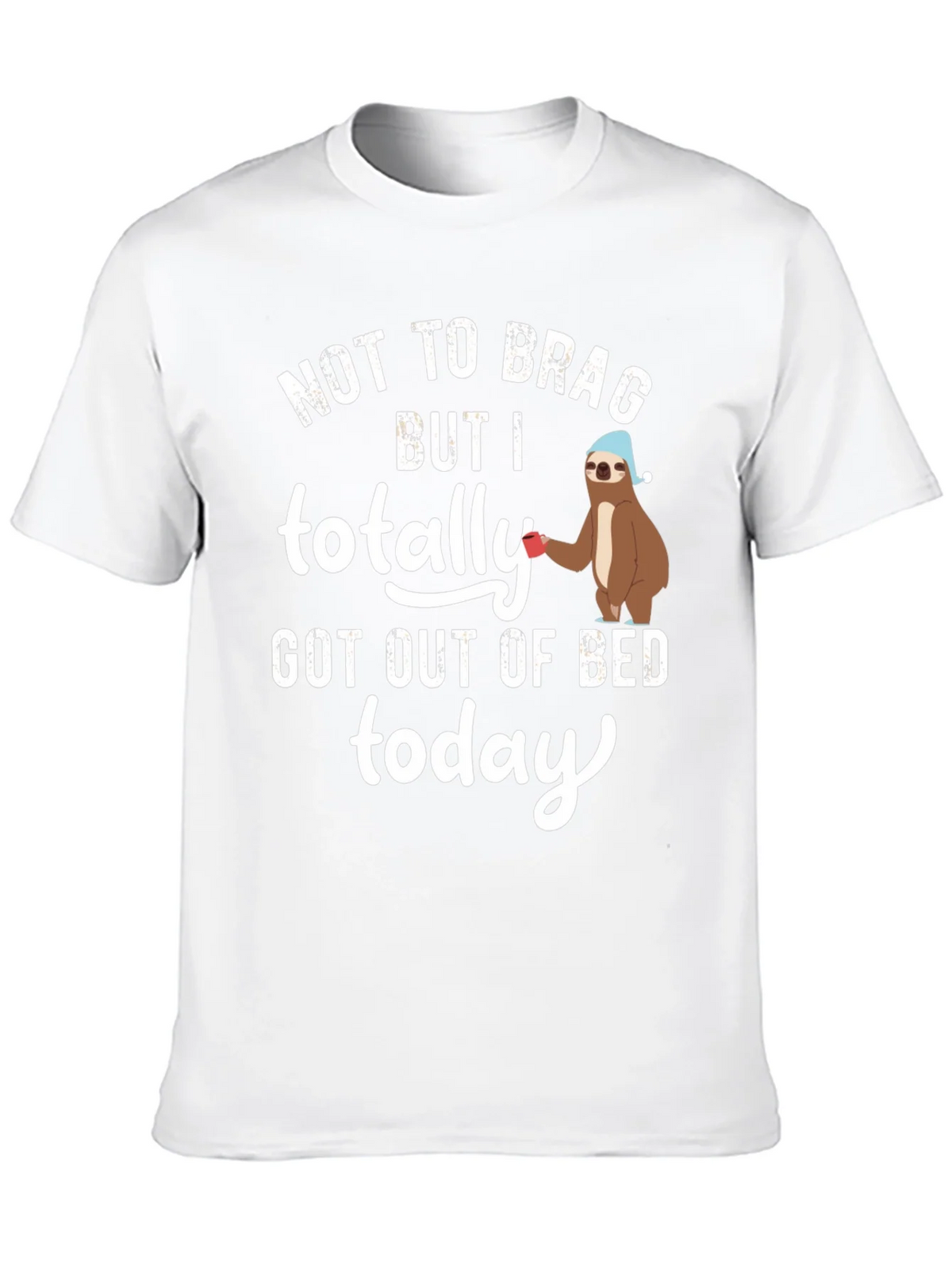 Sloth Out of Bed T-Shirt - Funny Sleepy Tee product image 9