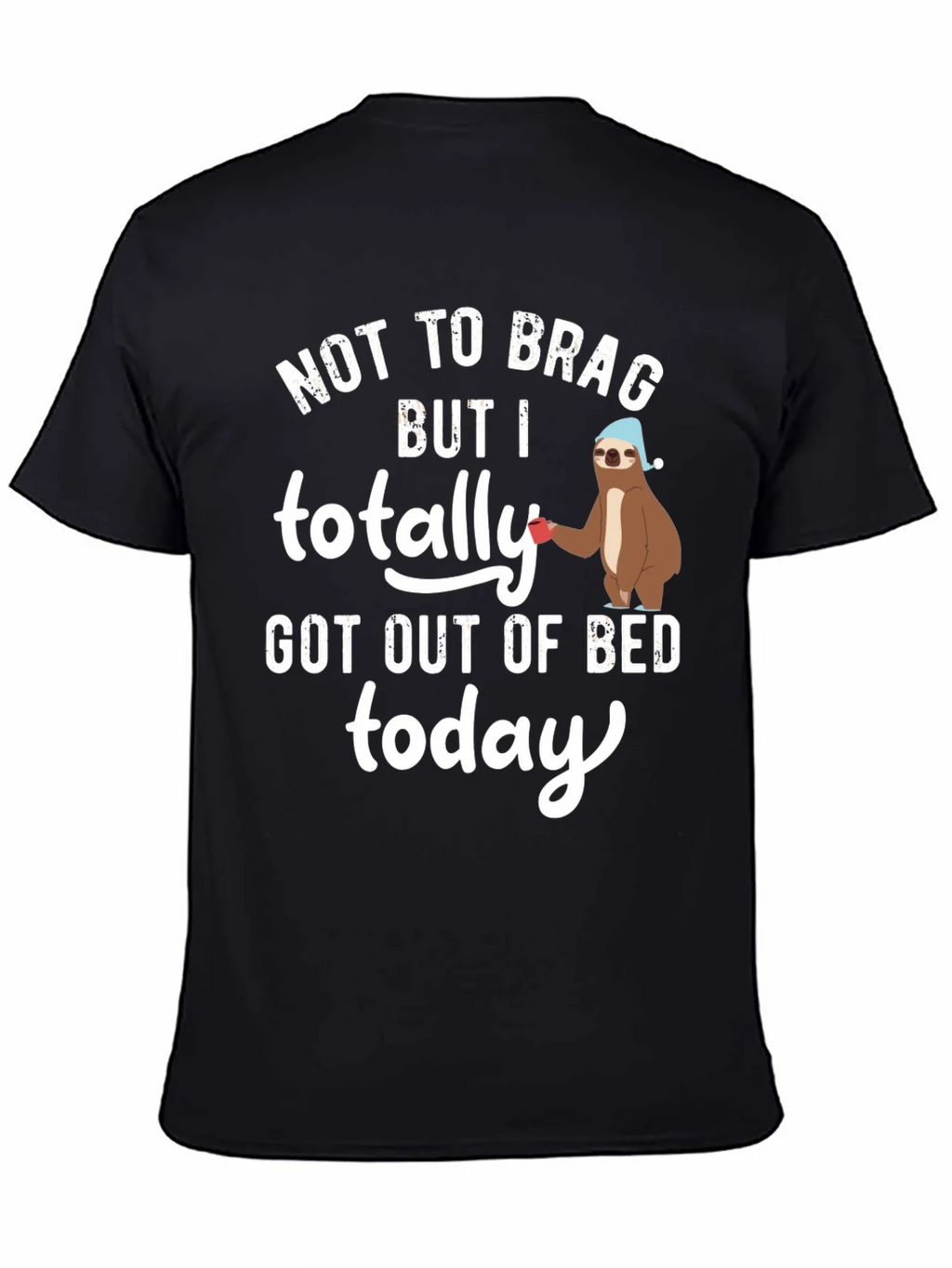 Sloth Out of Bed T-Shirt - Funny Sleepy Tee product image 4