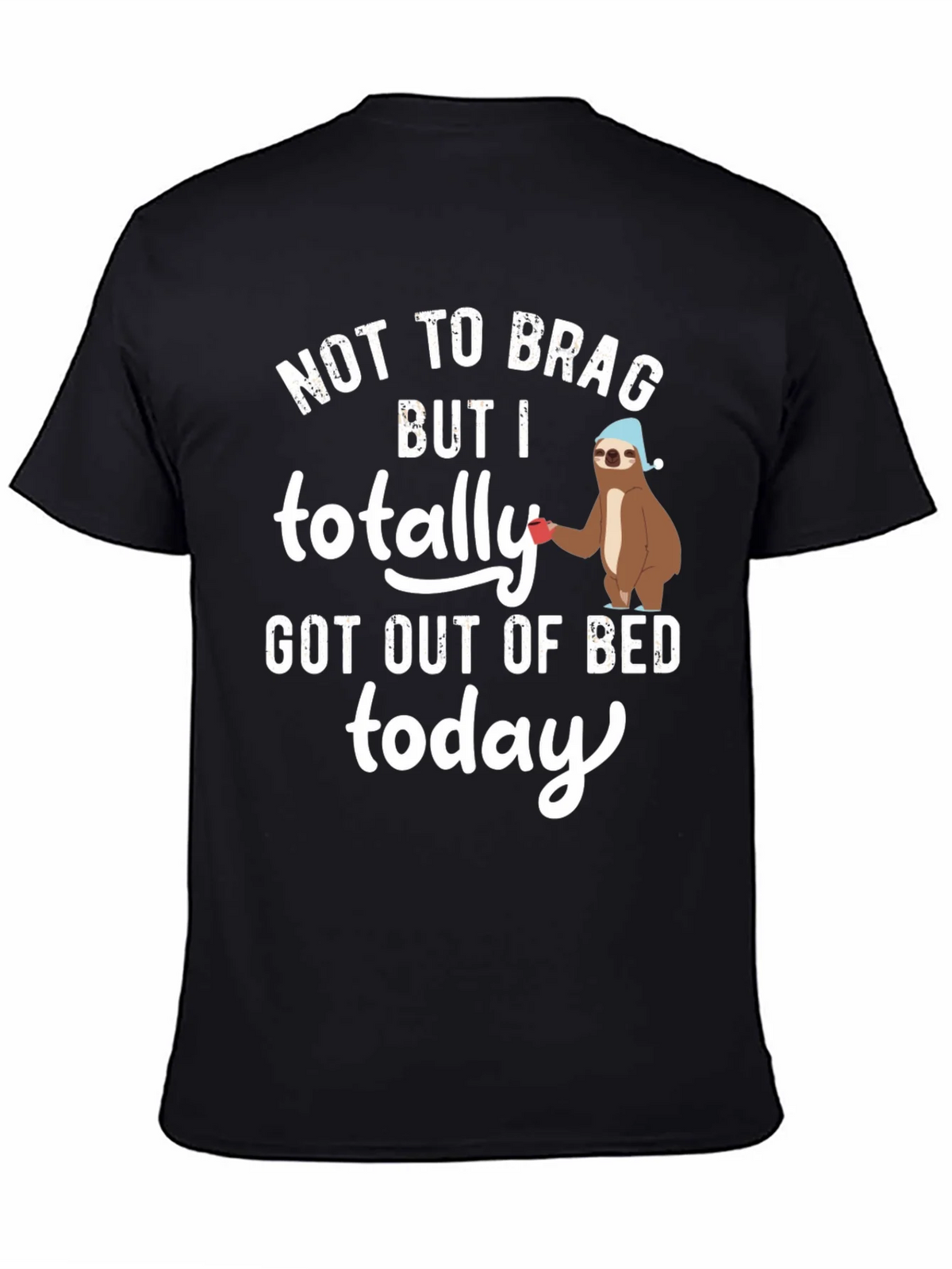 Sloth Out of Bed T-Shirt - Funny Sleepy Tee product image 4