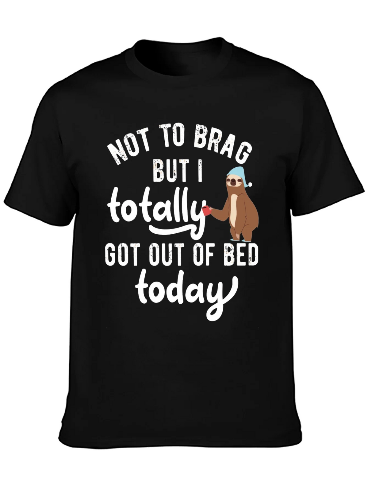 Sloth Out of Bed T-Shirt - Funny Sleepy Tee product image 3