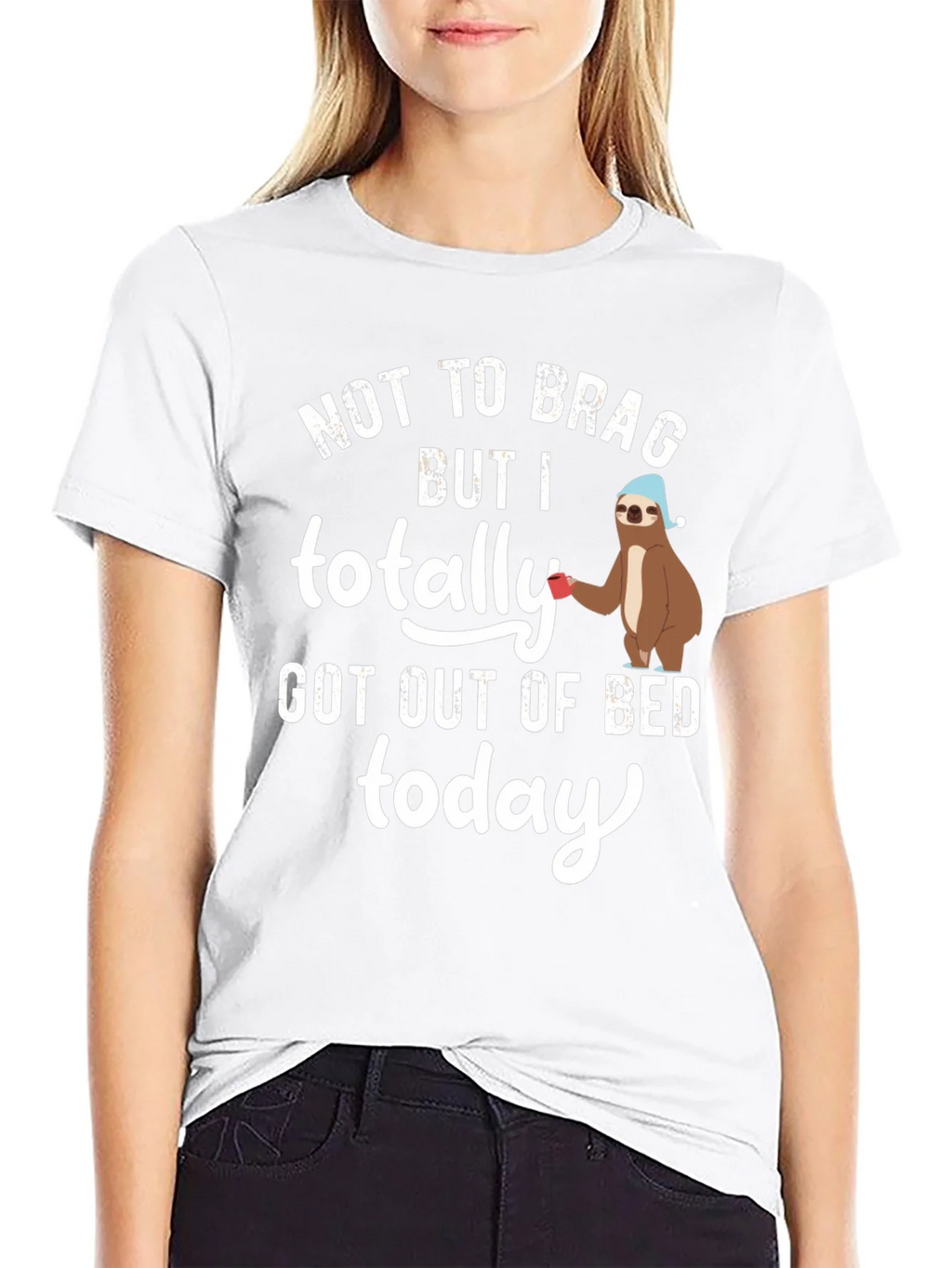 Sloth Out of Bed T-Shirt - Funny Sleepy Tee product image 8