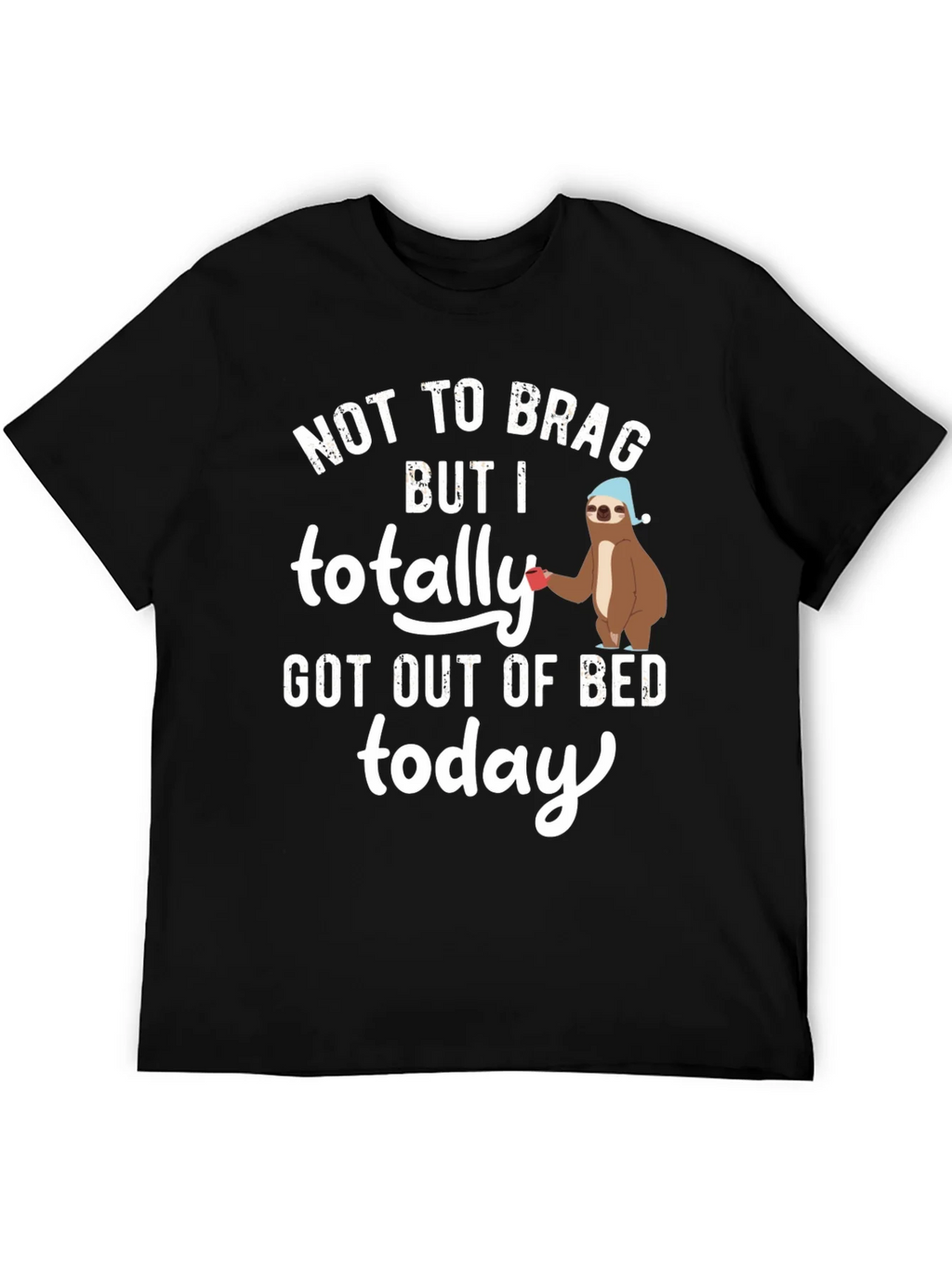 Sloth Out of Bed T-Shirt - Funny Sleepy Tee product image 5