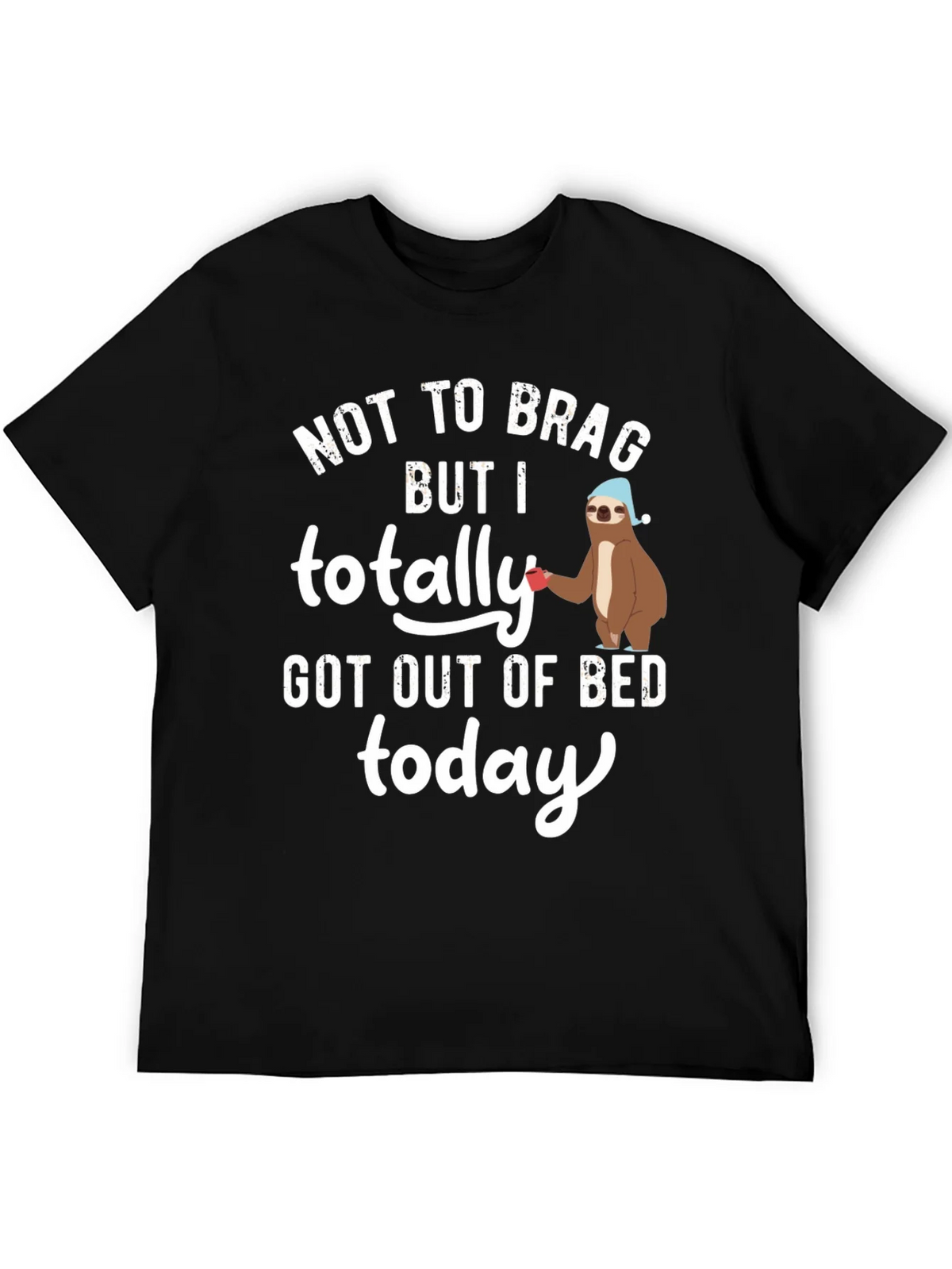 Sloth Out of Bed T-Shirt - Funny Sleepy Tee product image 5