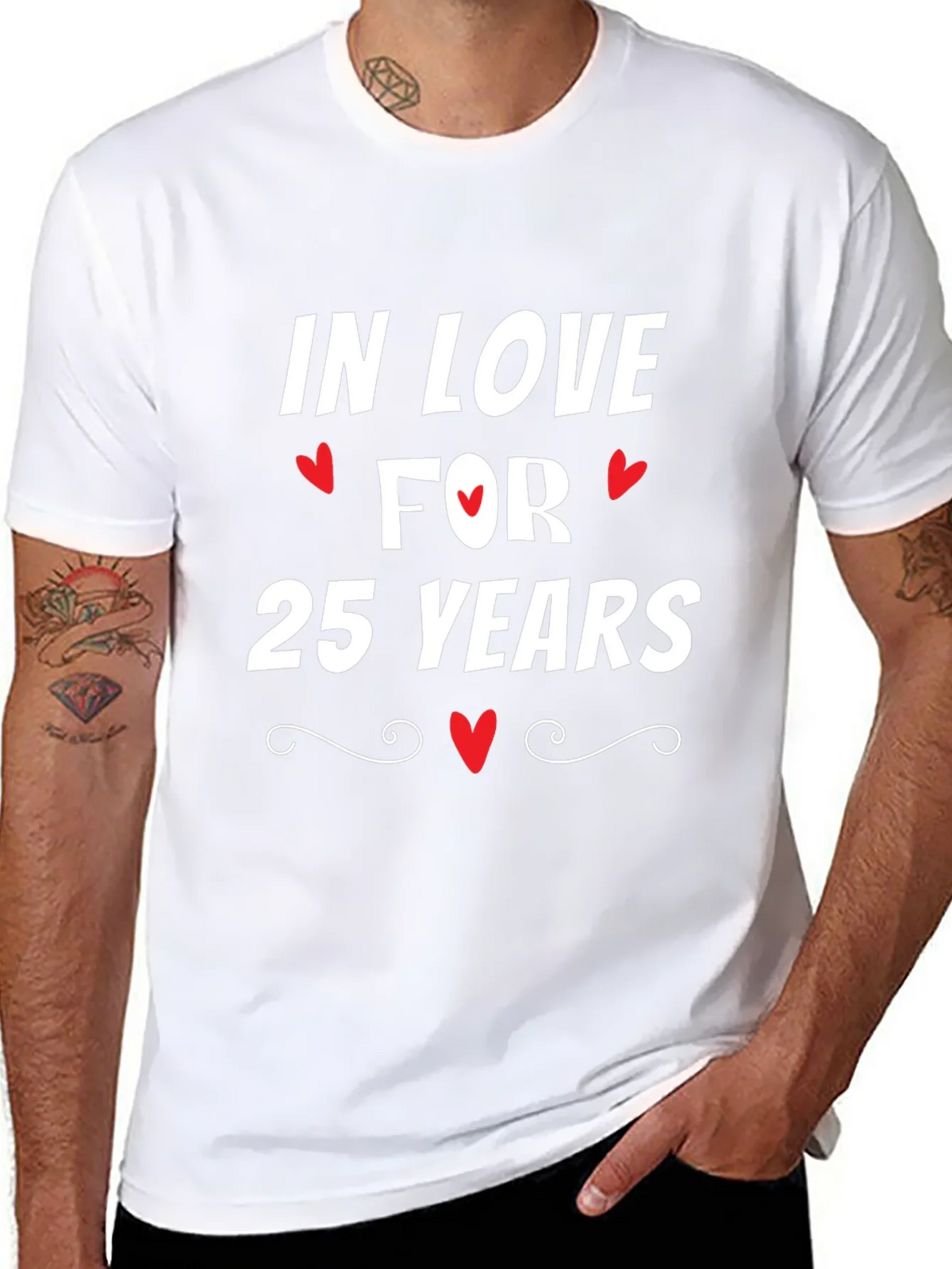 In Love For 25 Years Anniversary T-Shirt product image 7