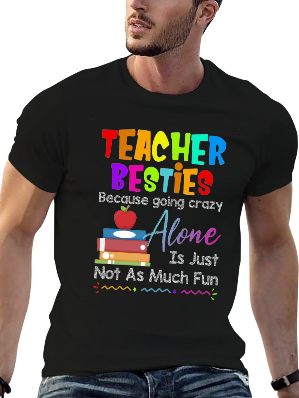 Teacher Besties T-Shirt - Crazy Fun product image 6