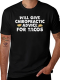 Chiropractic Advice for Tacos Graphic T-Shirt product image 1