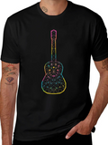 Geometric Guitar Graphic Black Tee product image 1