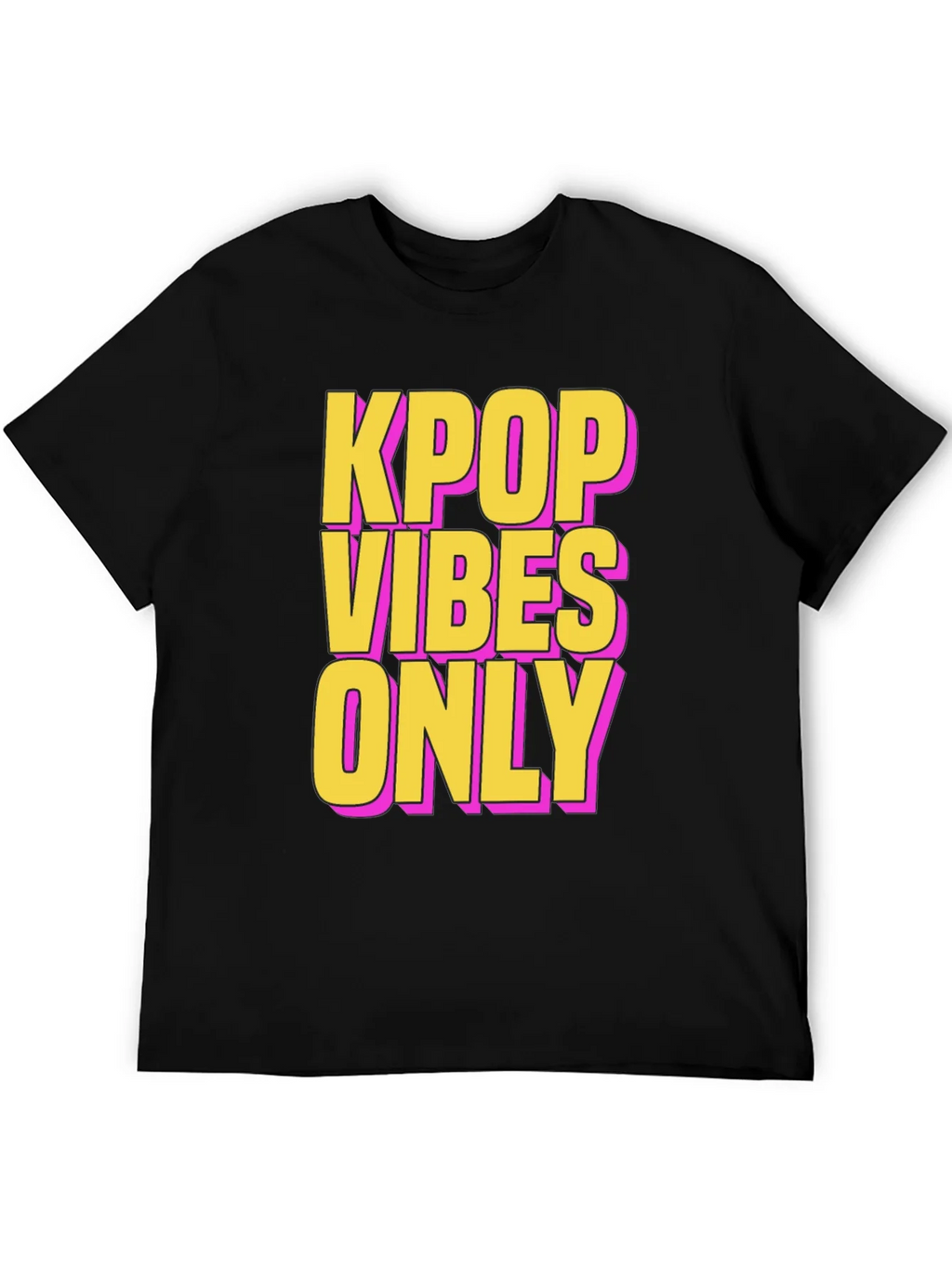 Kpop Vibes Only Graphic Tee - Black product image 2