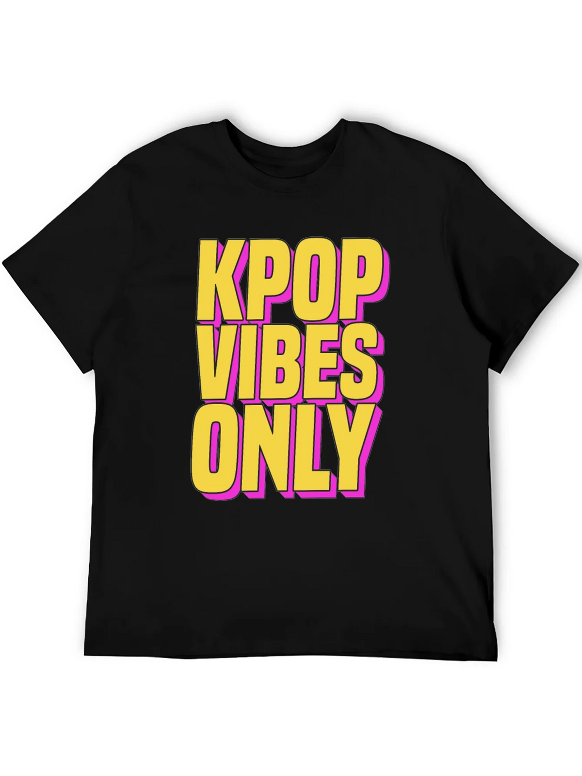 Kpop Vibes Only Graphic Tee - Black product image 2