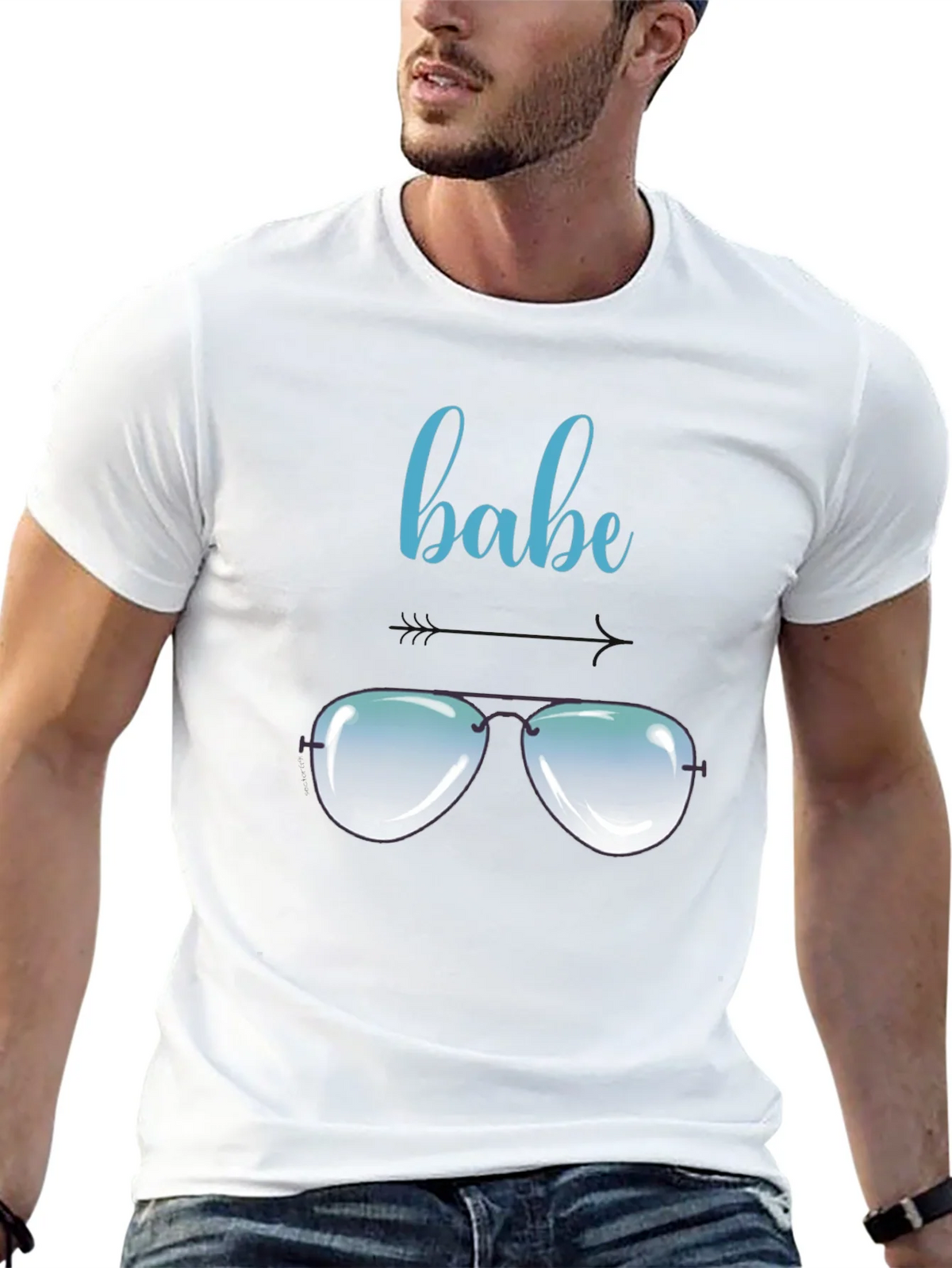 Cool Babe Aviator Sunglasses Graphic T-Shirt product image 12