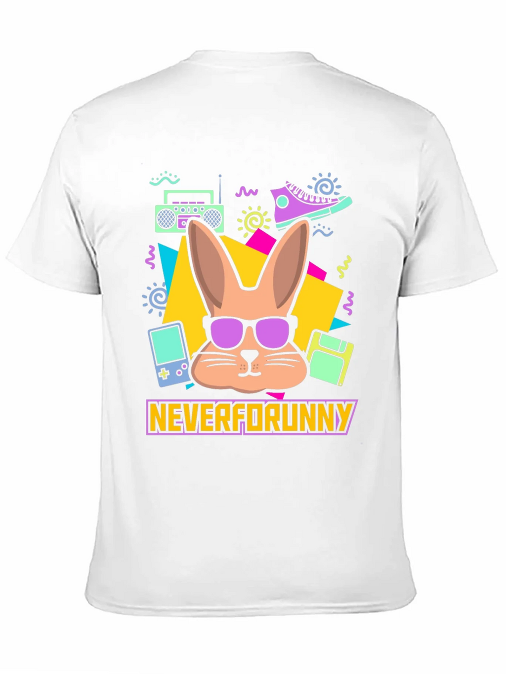 Neverforunny Bunny Retro T-Shirt product image 10