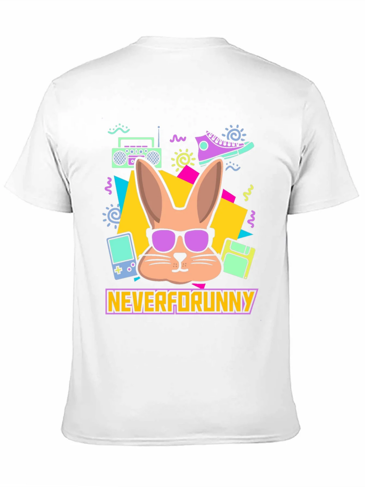 Neverforunny Bunny Retro T-Shirt product image 10
