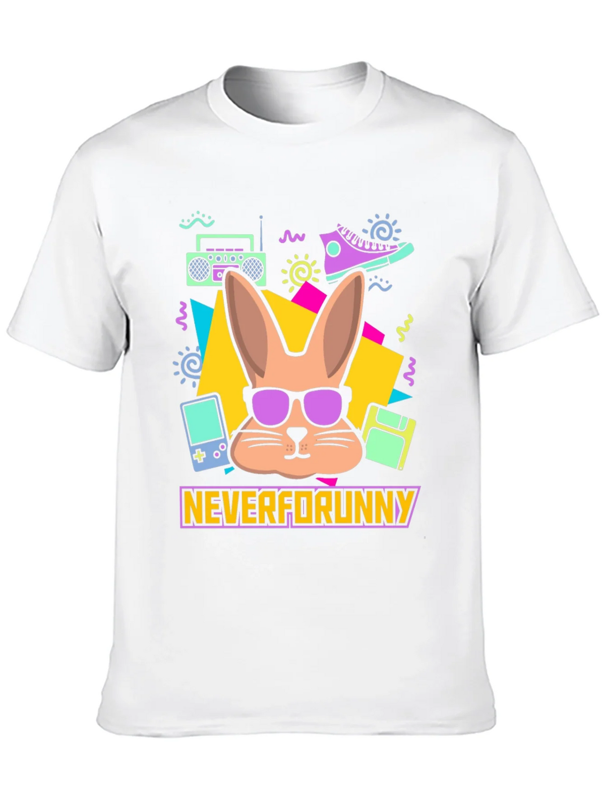 Neverforunny Bunny Retro T-Shirt product image 9