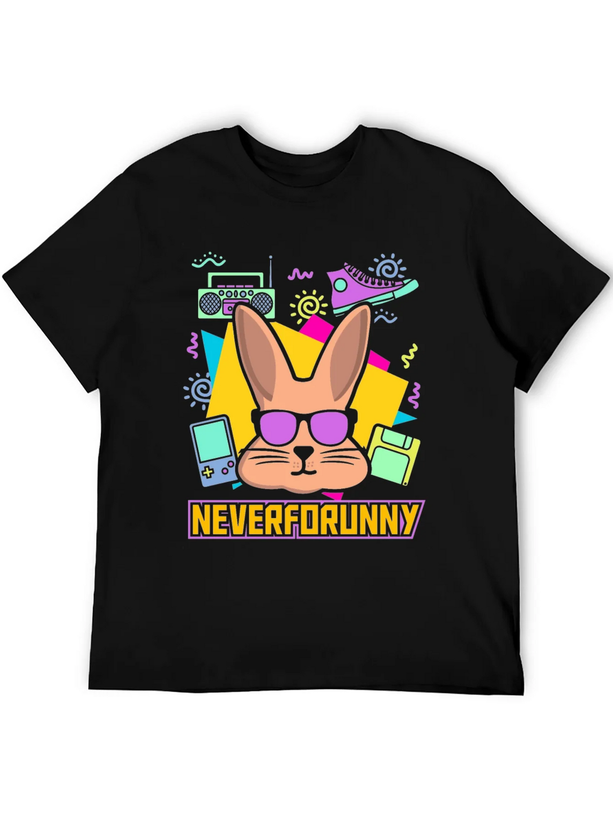 Neverforunny Bunny Retro T-Shirt product image 5