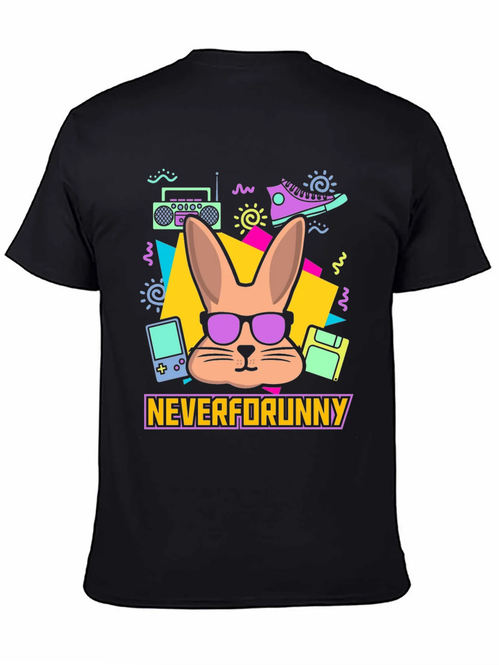 Neverforunny Bunny Retro T-Shirt product image 4