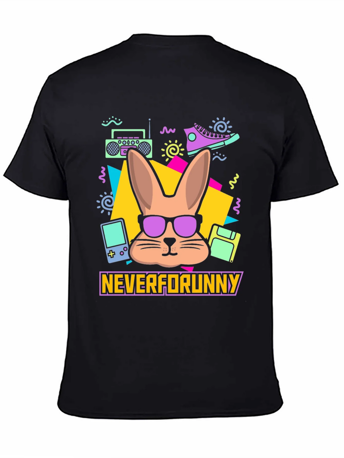 Neverforunny Bunny Retro T-Shirt product image 4