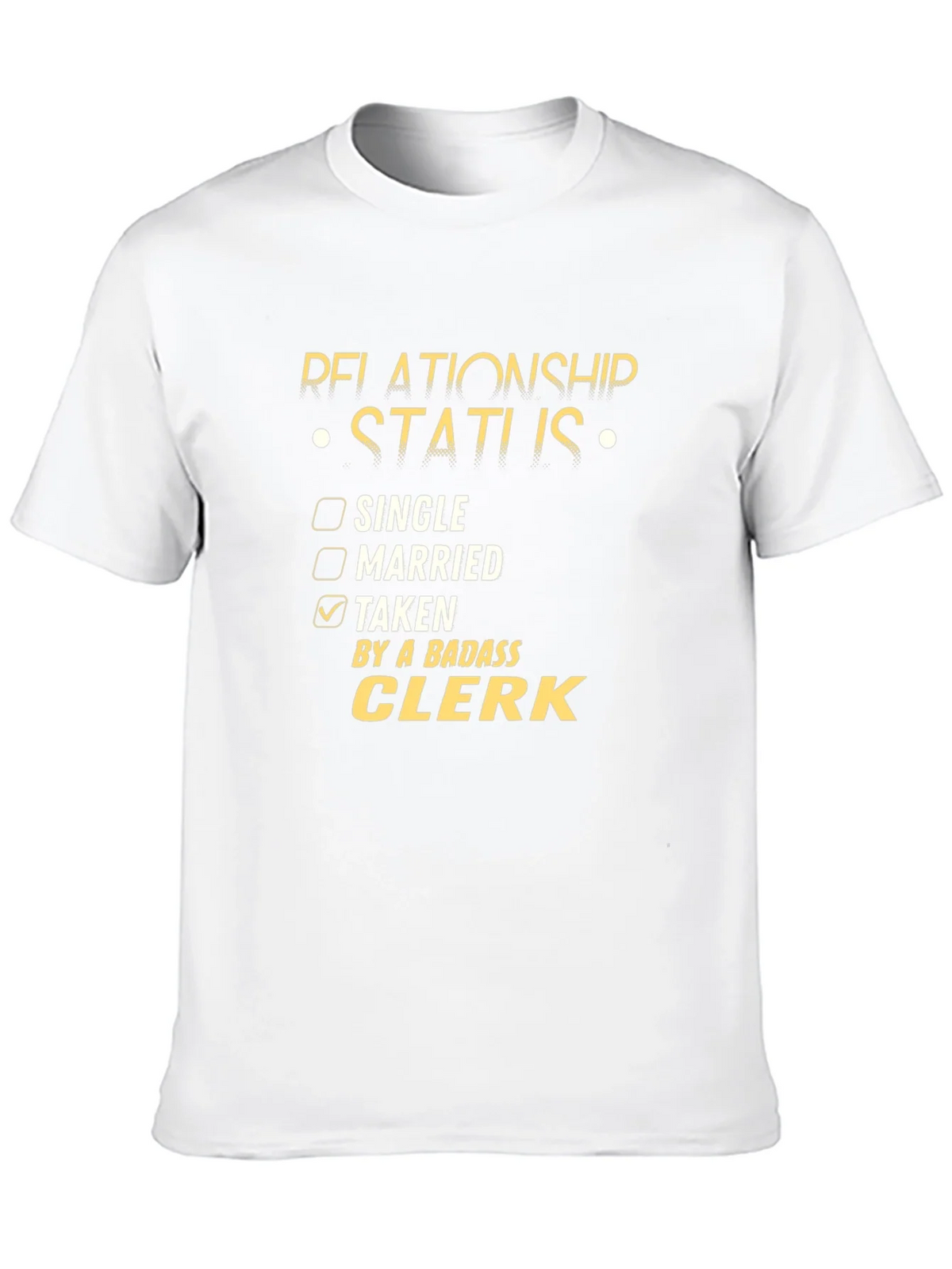 Badass Clerk Relationship Status T-Shirt product image 9