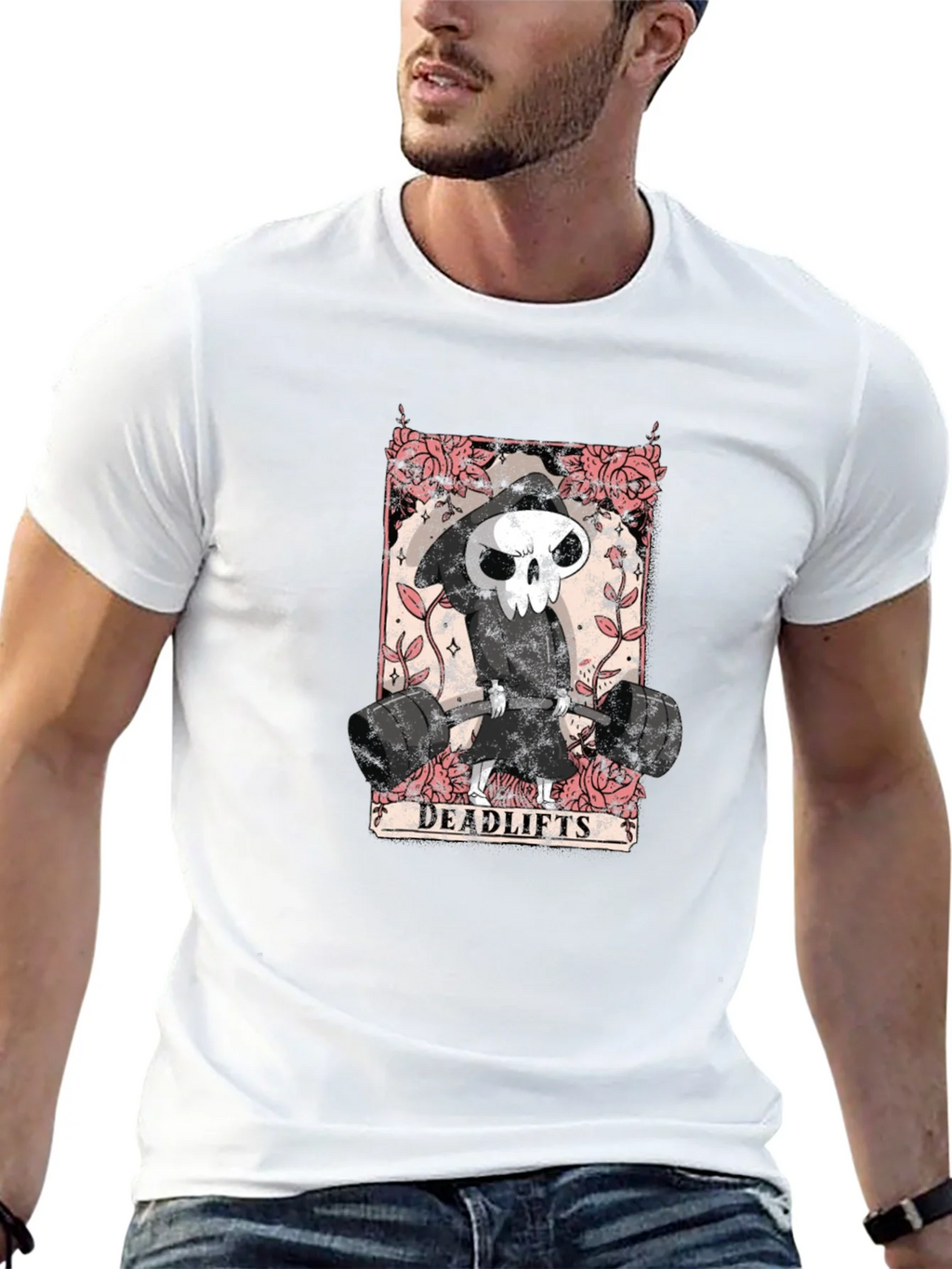 Grim Reaper Deadlifts Black T-Shirt product image 10