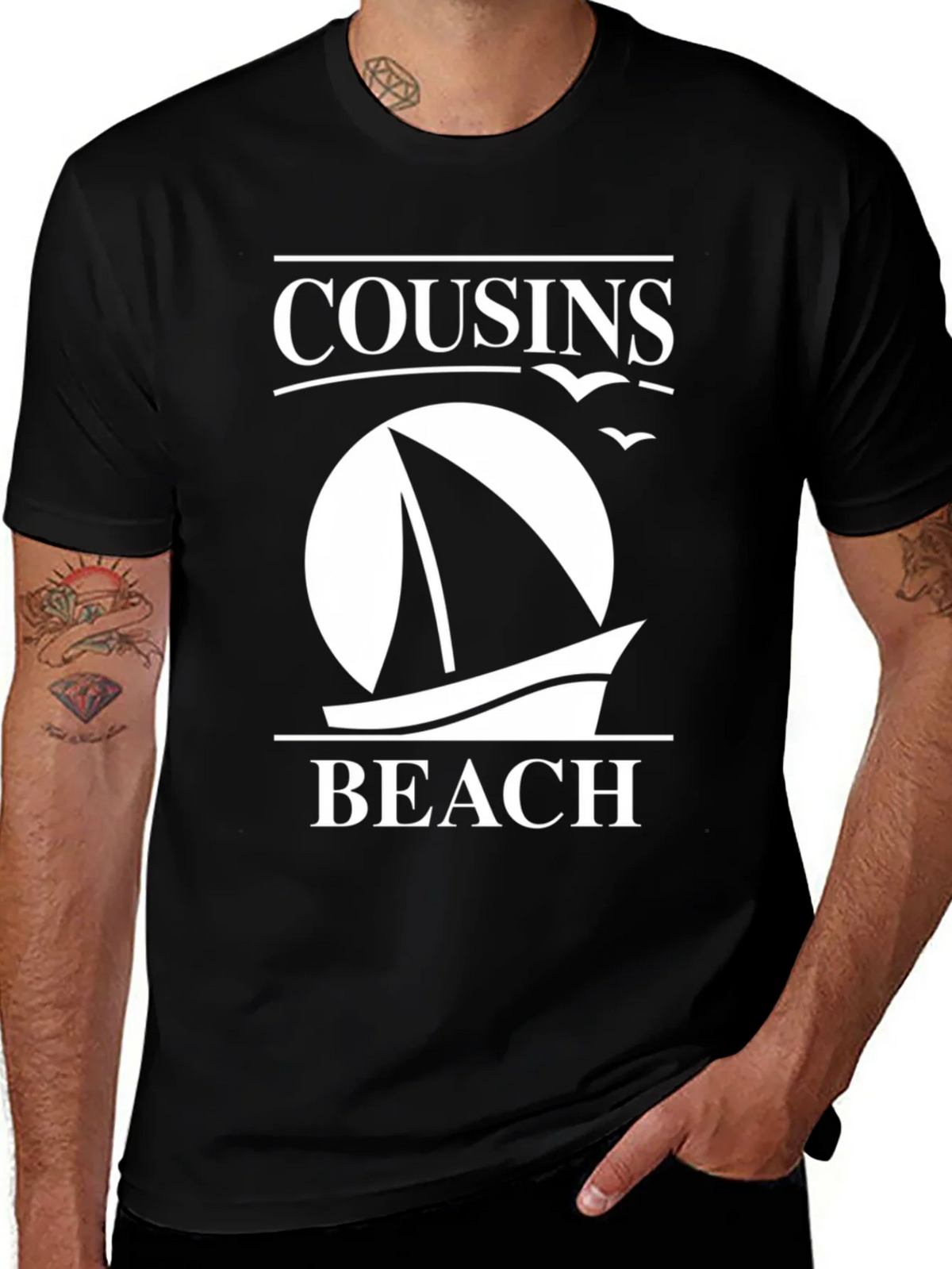 Cousins Beach Sailboat T-Shirt product image 1