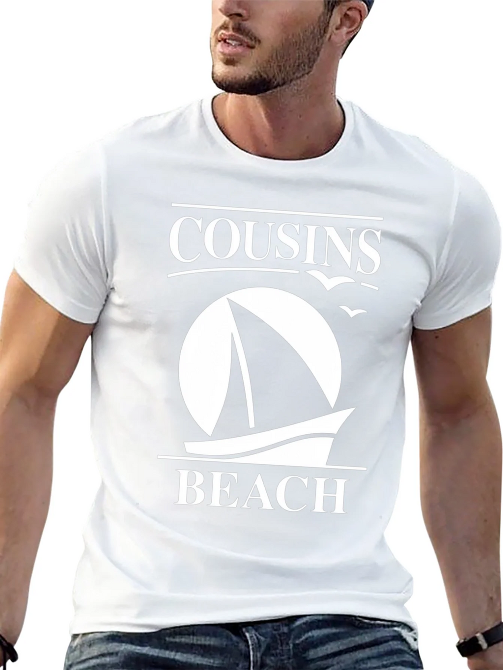 Cousins Beach Sailboat T-Shirt product image 12
